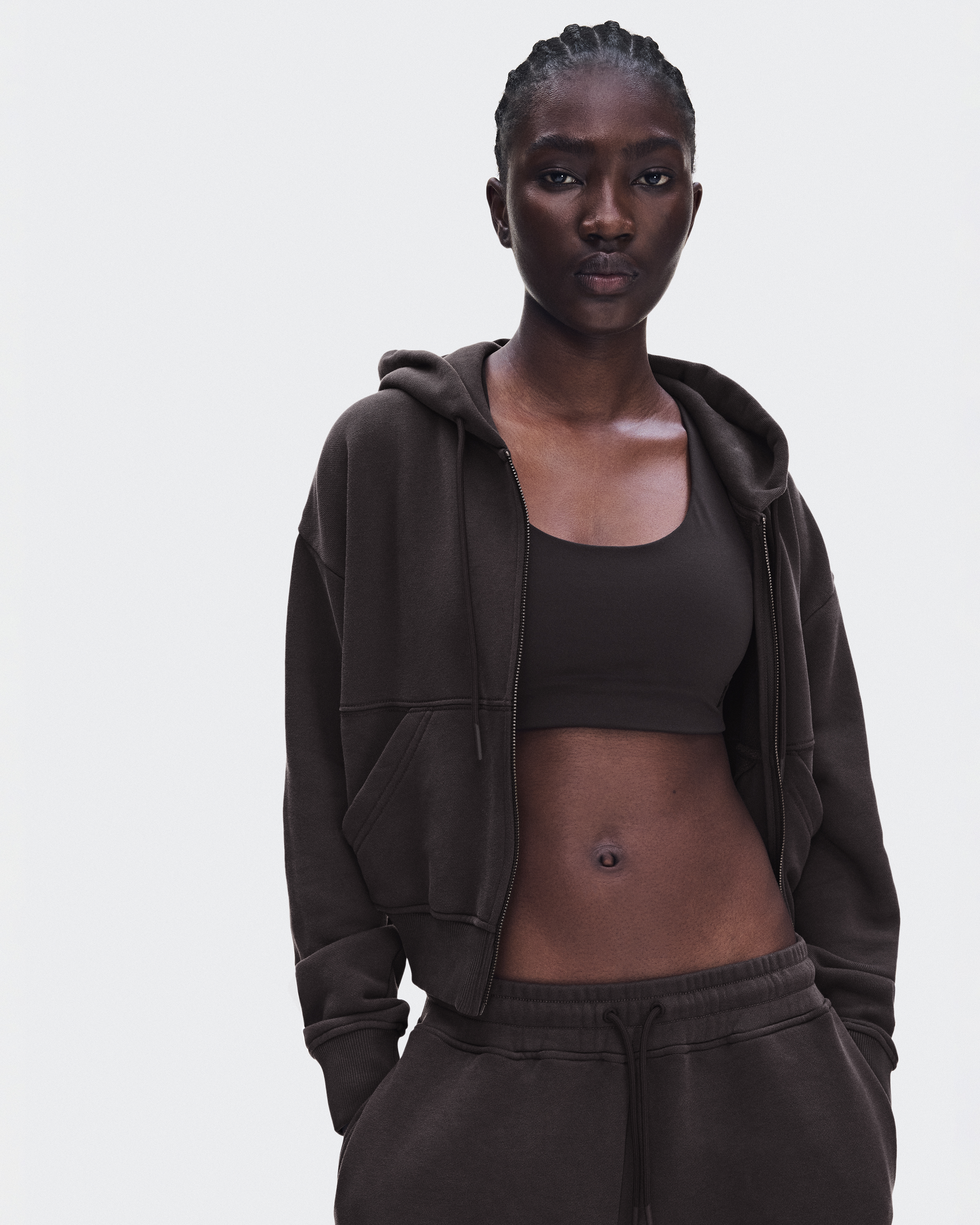 Club Collective Full Zip Hoodie FKA - Espresso
