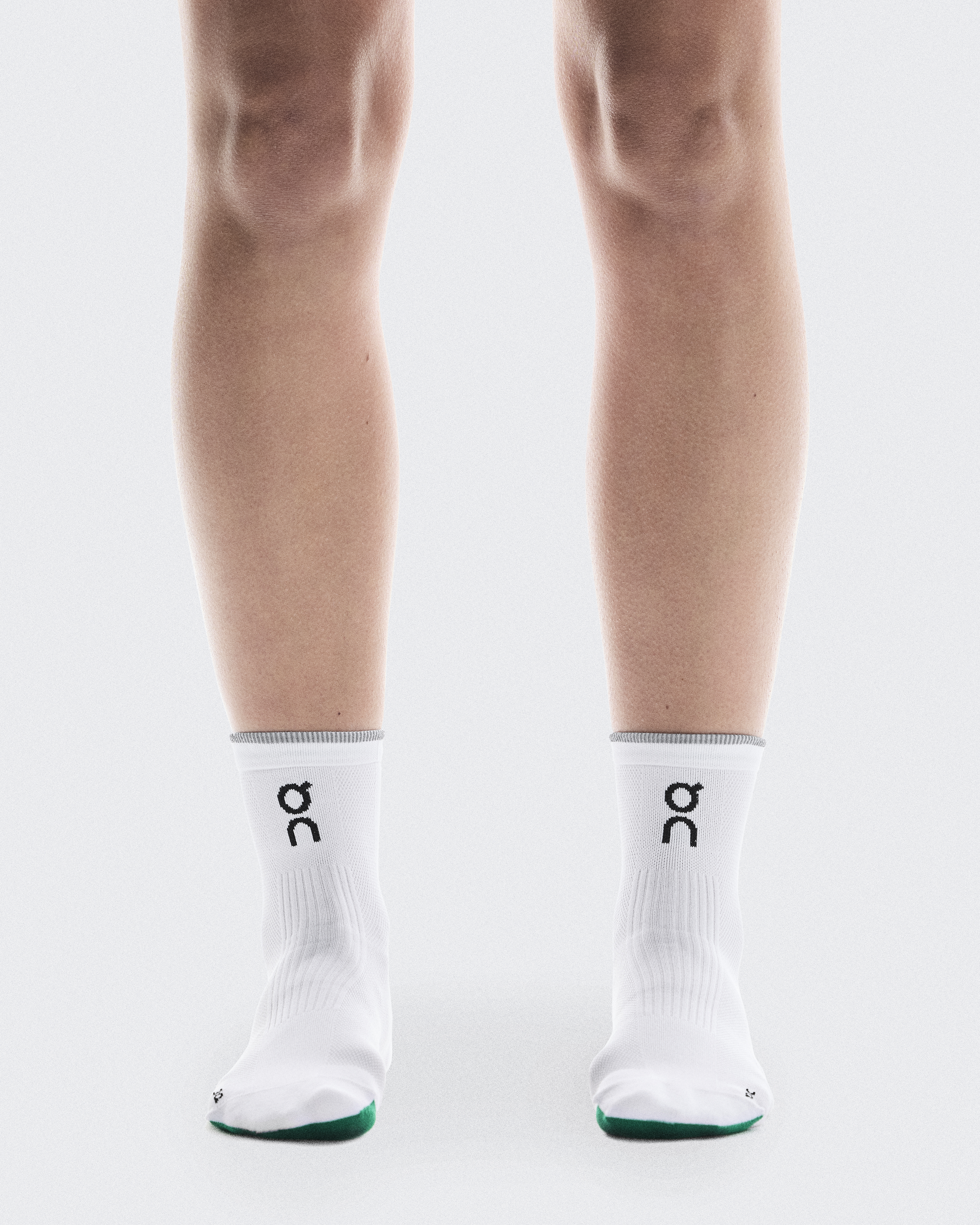 Elite Run Sock Mid - White | Ivory