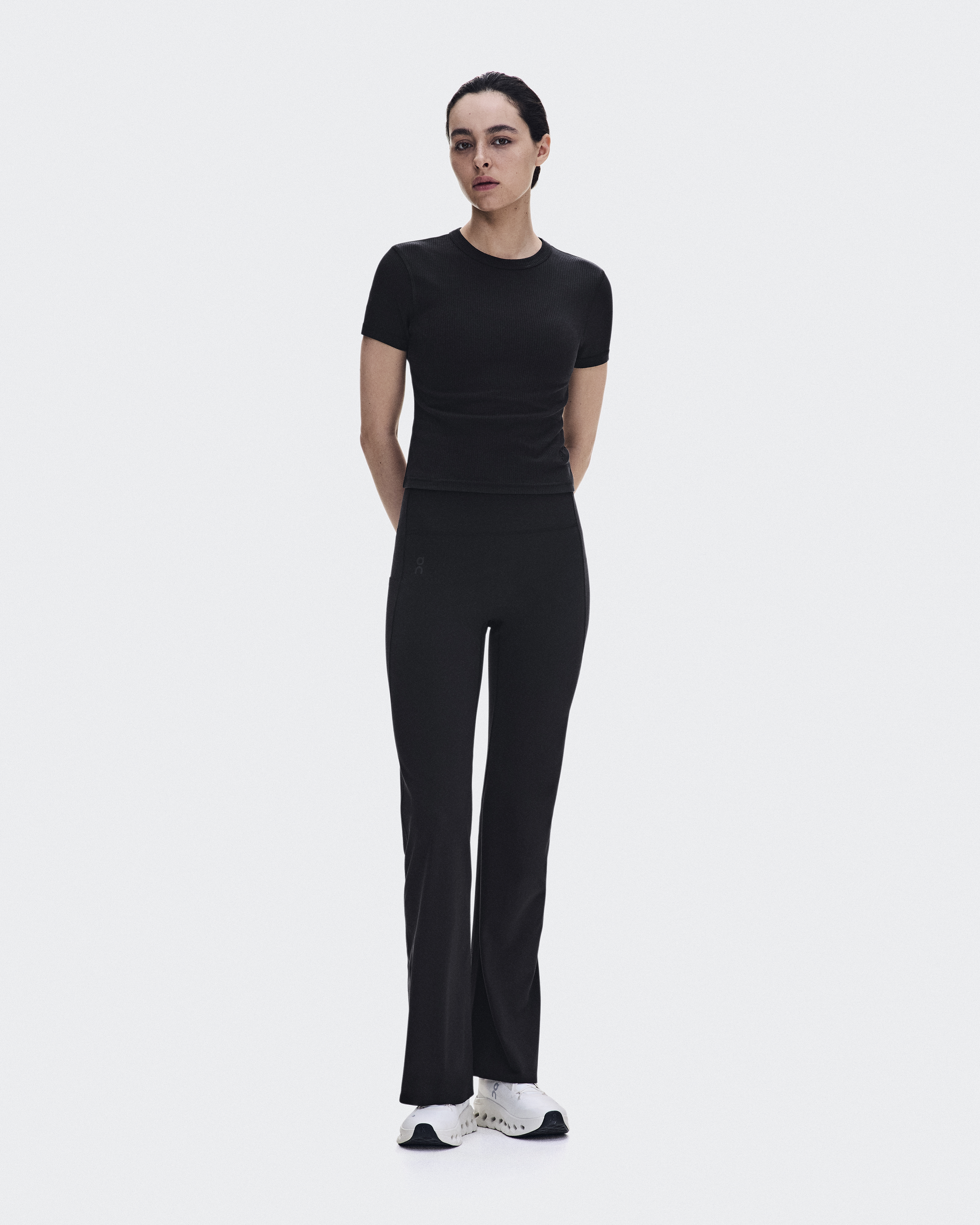 All-Day Ribbed T-Shirt - Black