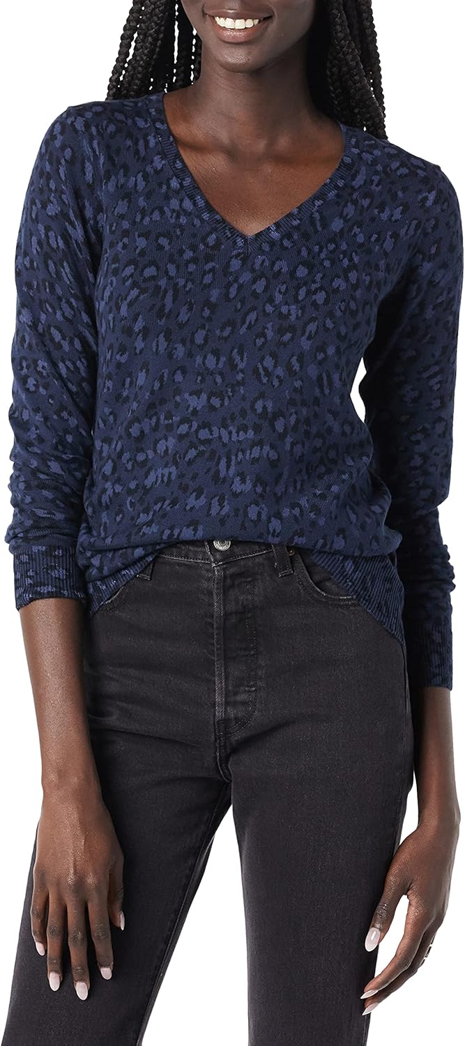 Women's Lightweight Long-Sleeve V-Neck Sweater