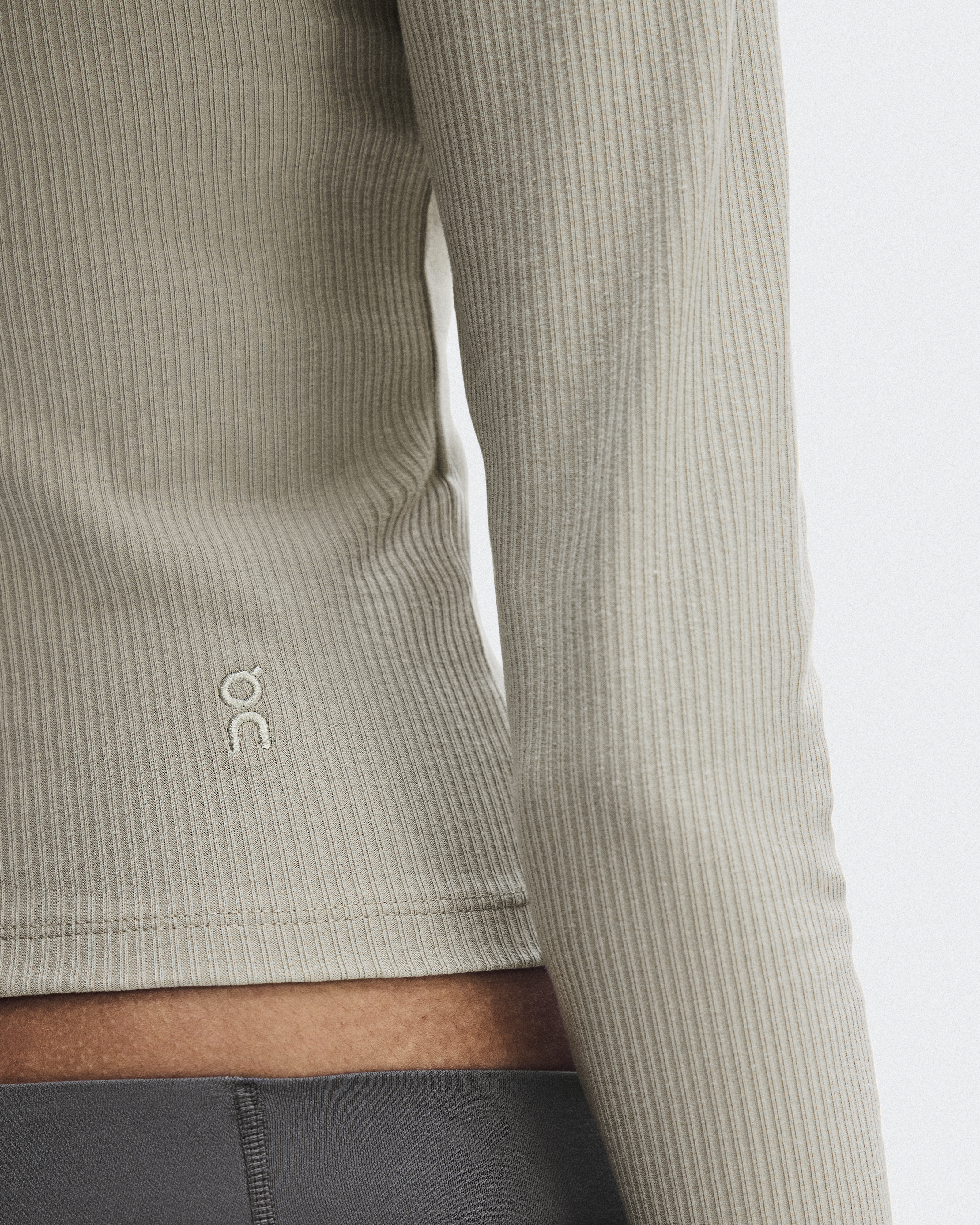 All-Day Ribbed Long-T - Brume
