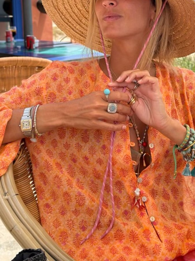 Printed Loose-Fit Shirt