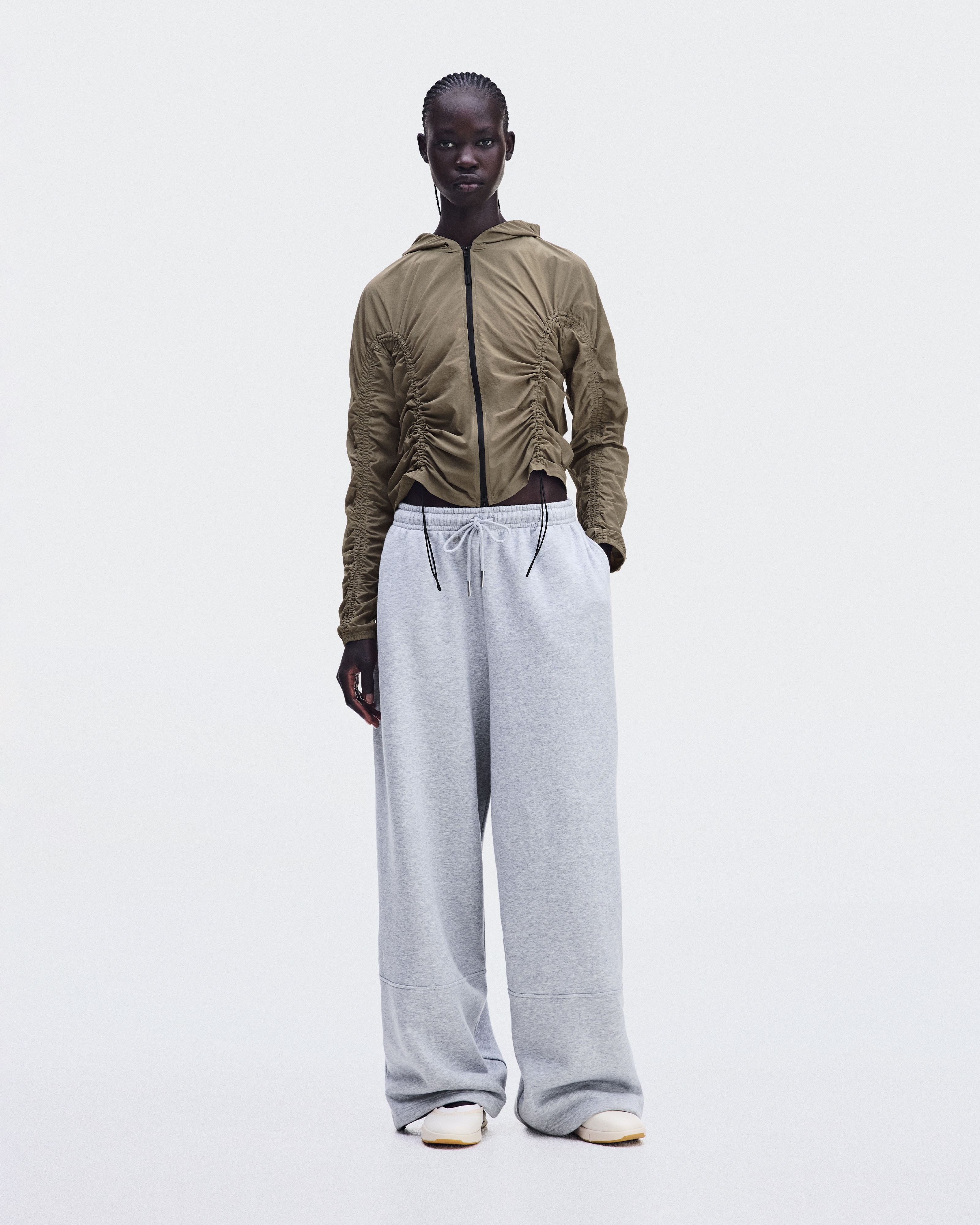 Ruched Lightweight Jacket - Lynx