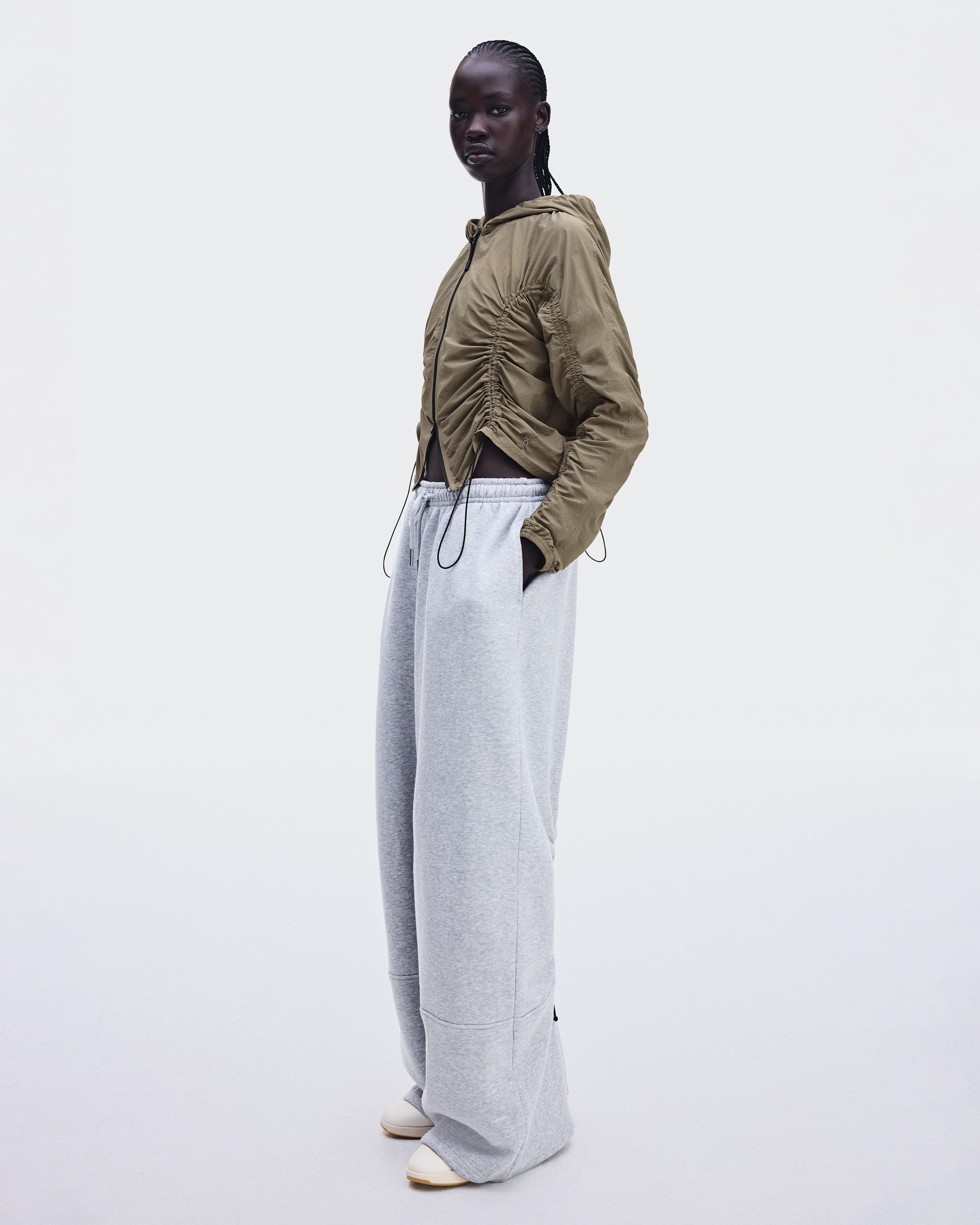 Ruched Lightweight Jacket - Lynx