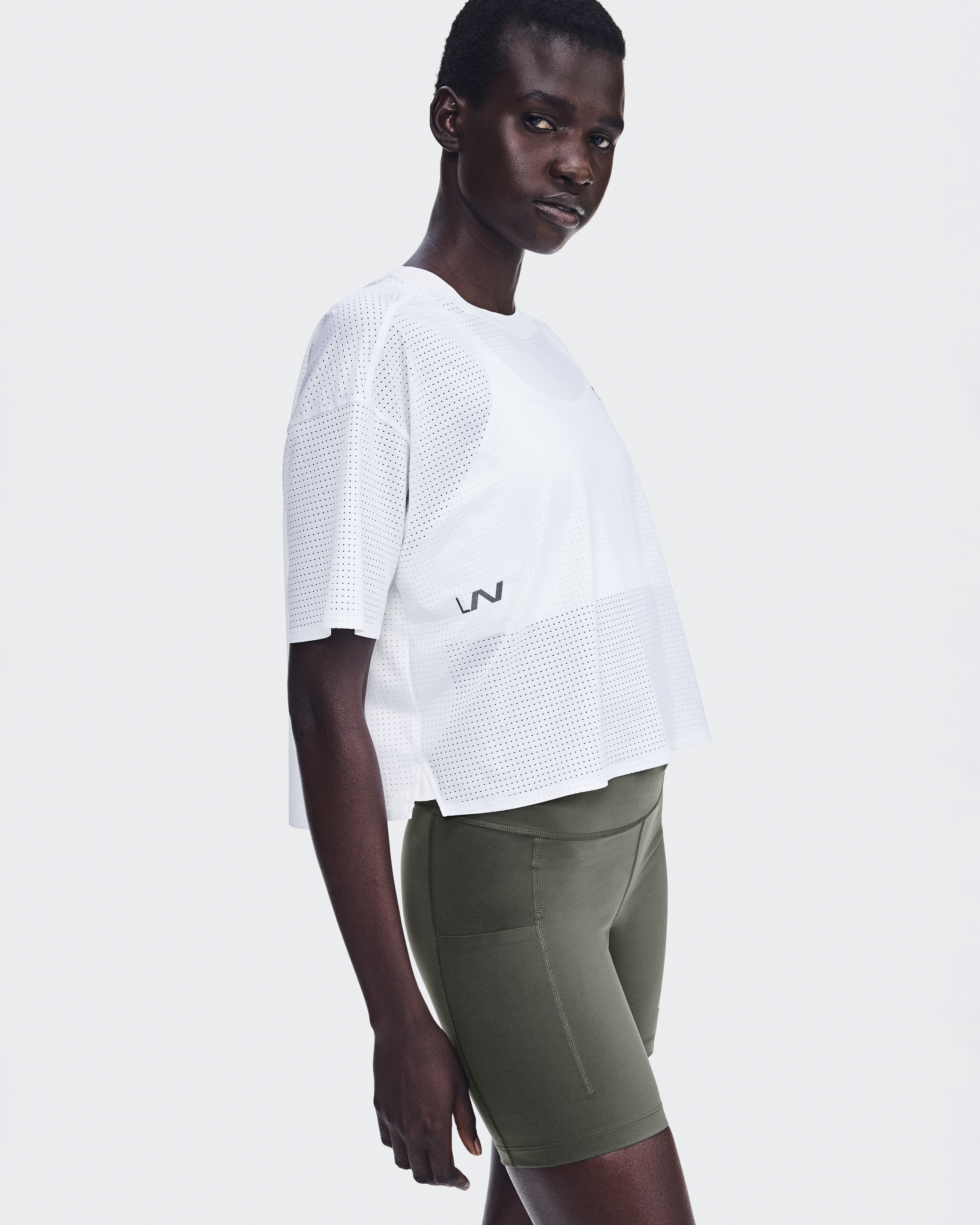 Cropped Run-T LN1 - White