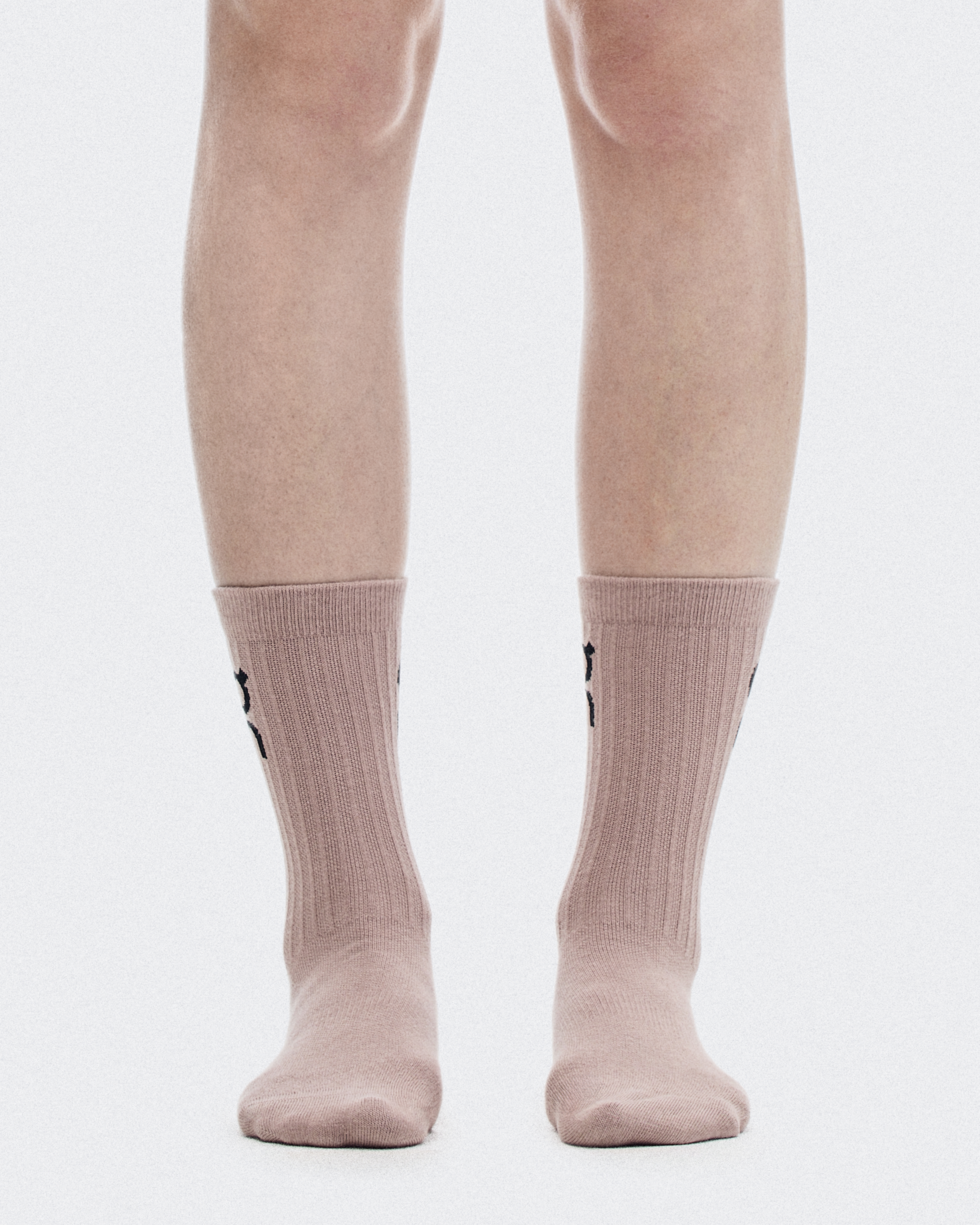 Logo Sock High 3P - Sherbet | Rhodonite