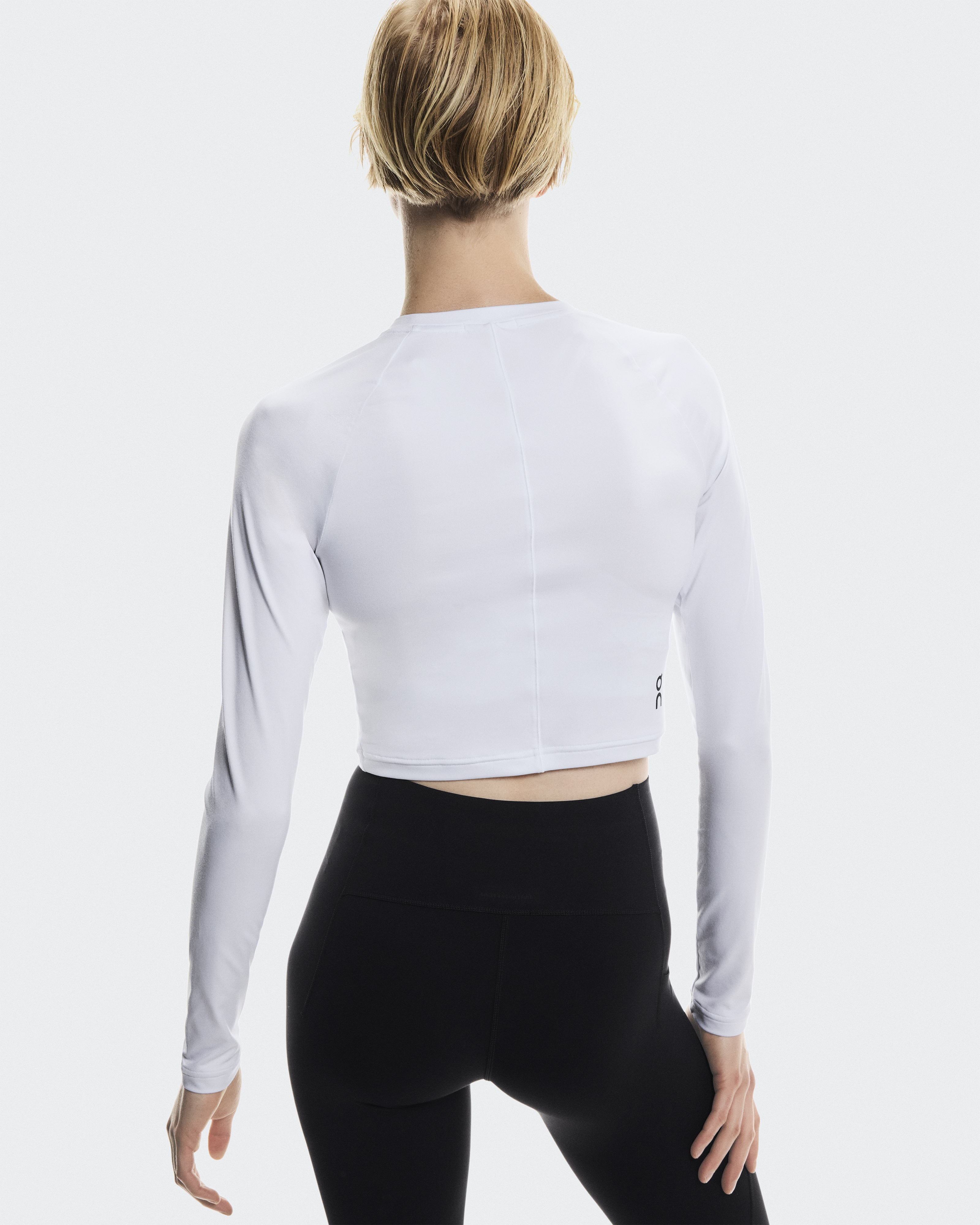 Studio Long-T Crop - White