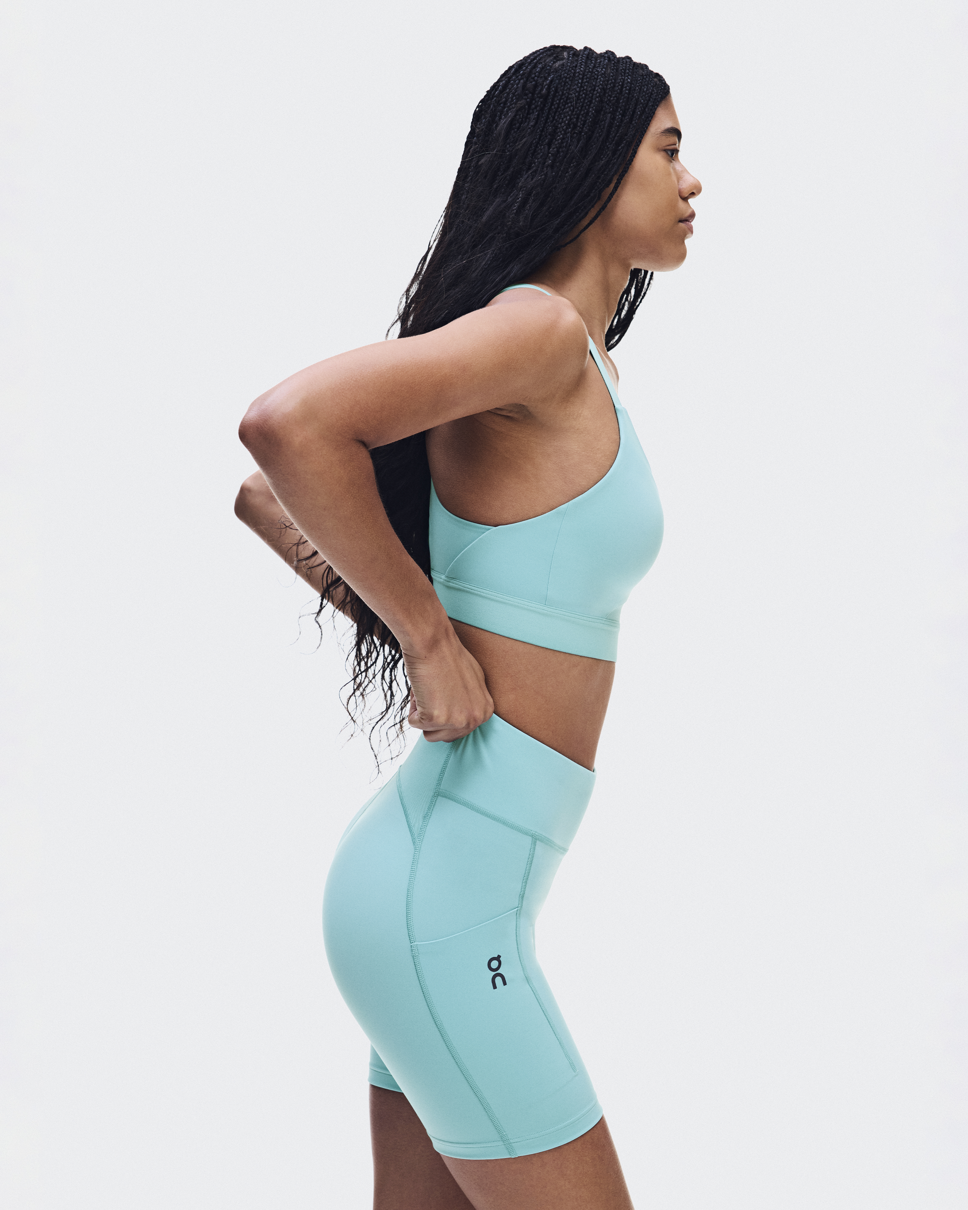 Performance Tights Short - Aquamarine
