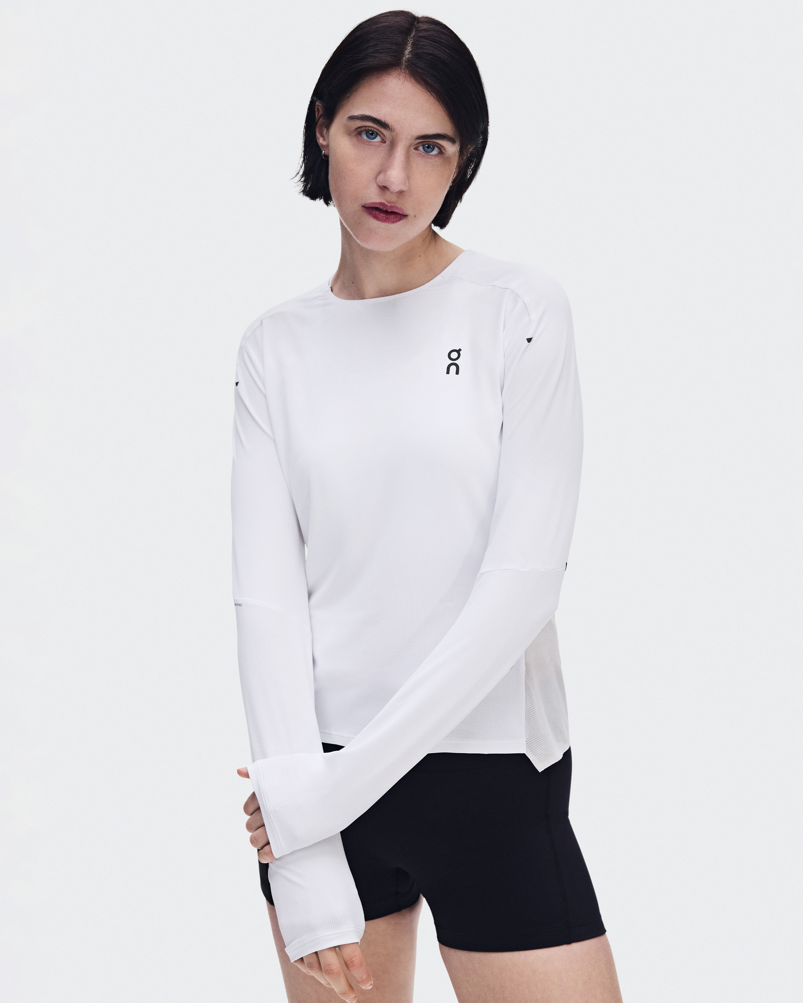 Performance Long-T - White | Silver