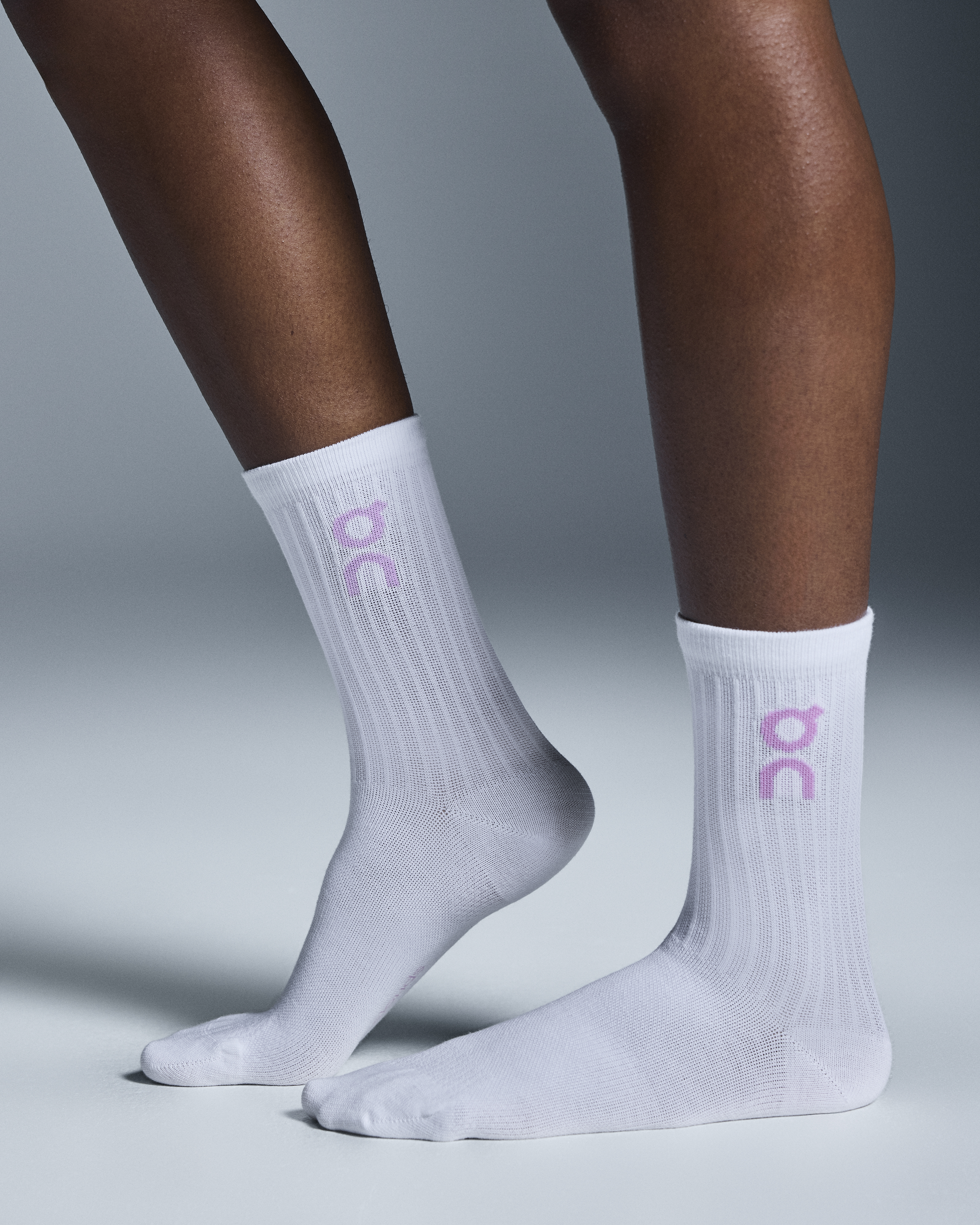 Logo Sock High 3P - Mauve | Raspberry