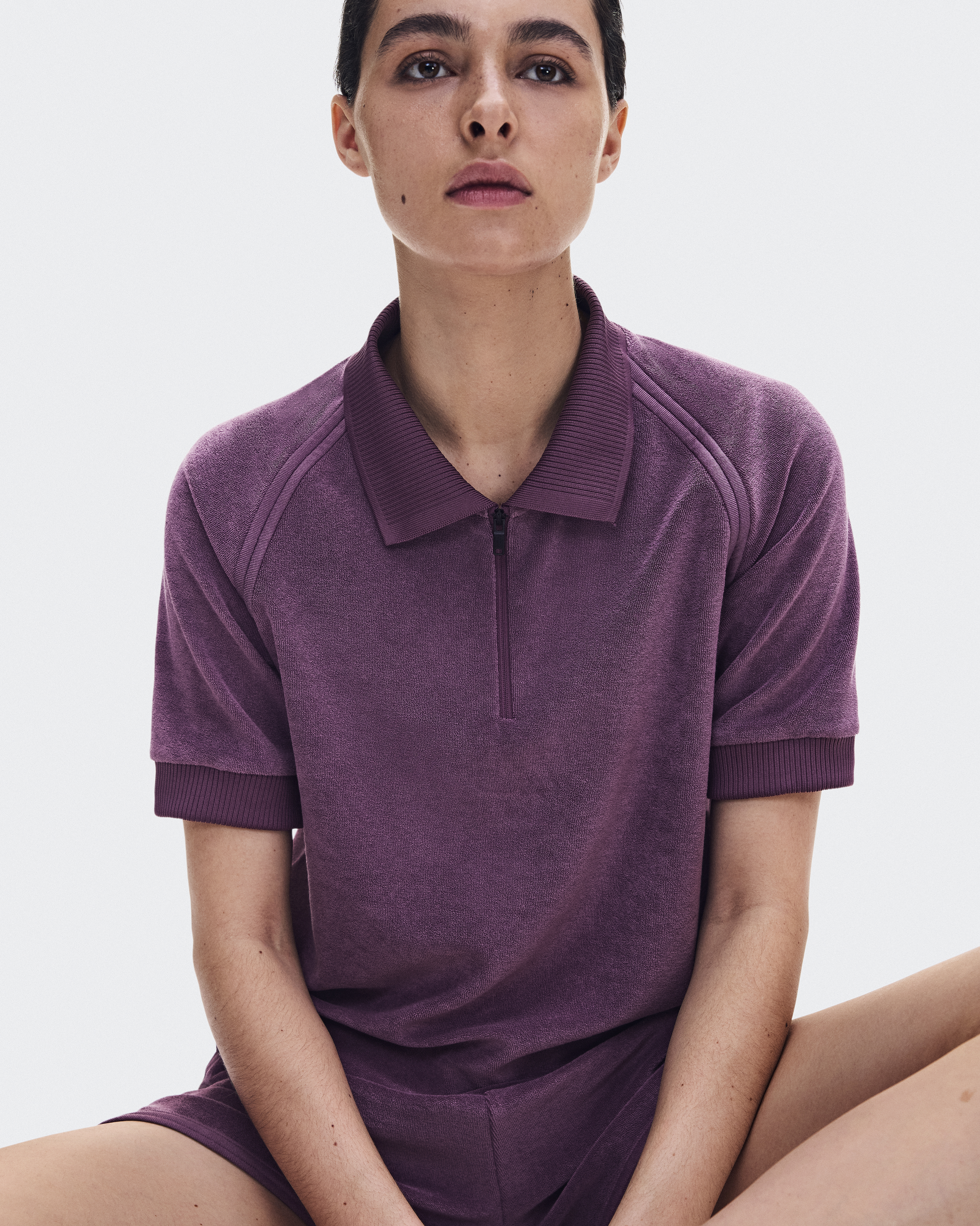 Courtside Polo Terry - Cassis