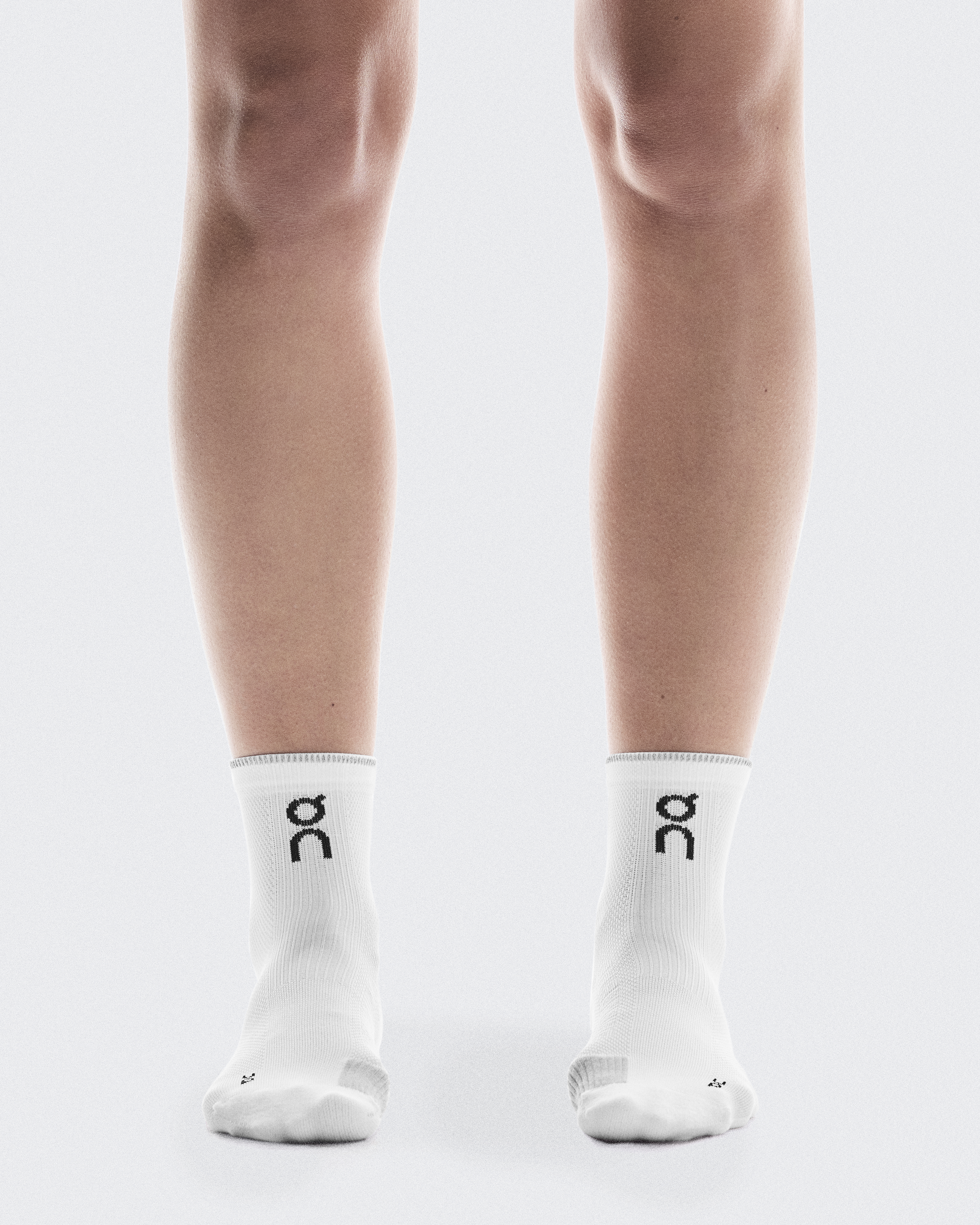 Performance Run Sock Mid - White | Glacier