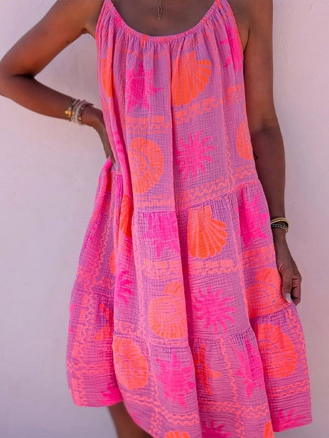 ✨Stylish Resort Printed Slip Dress