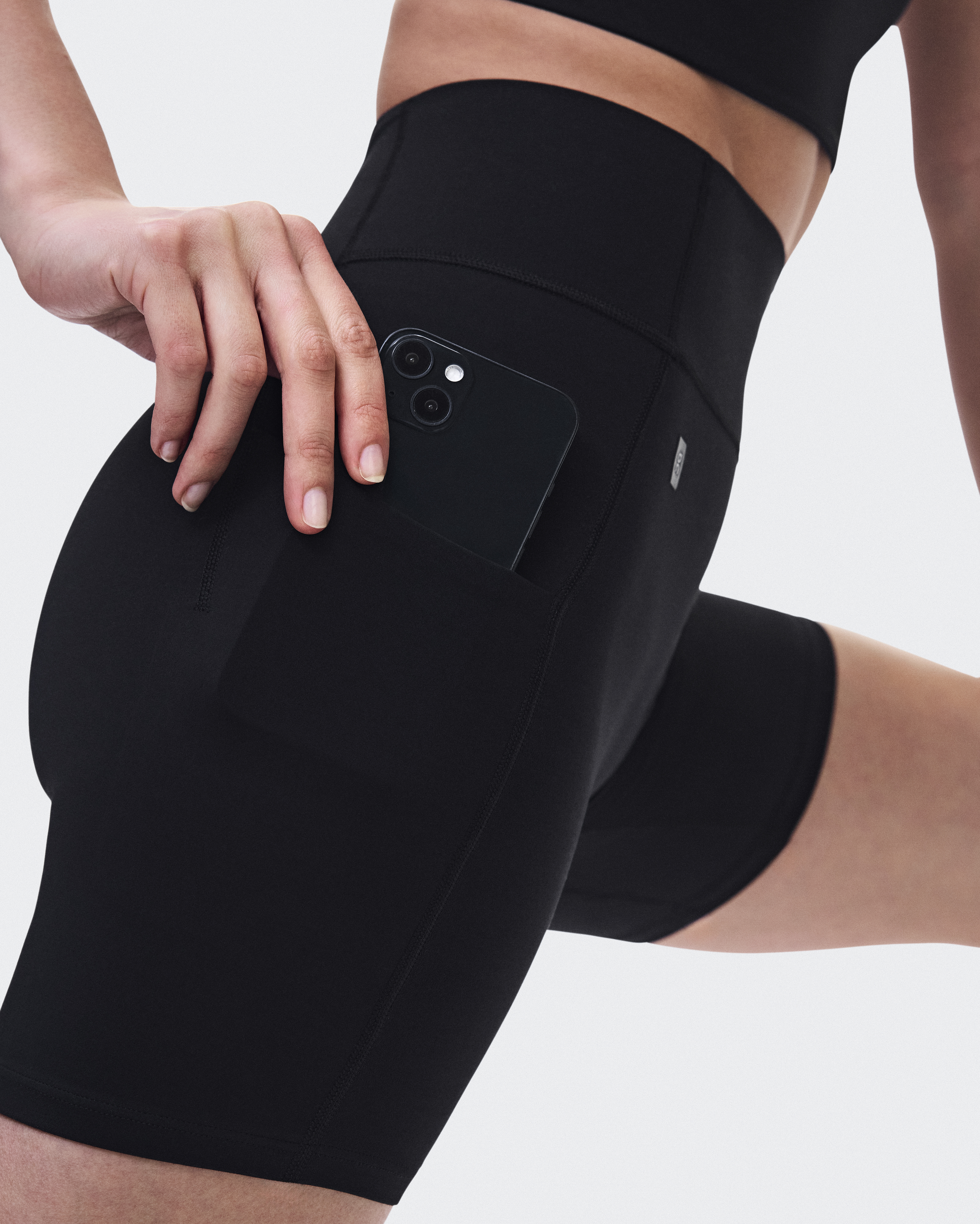 Studio Leggings Short 6" - Black