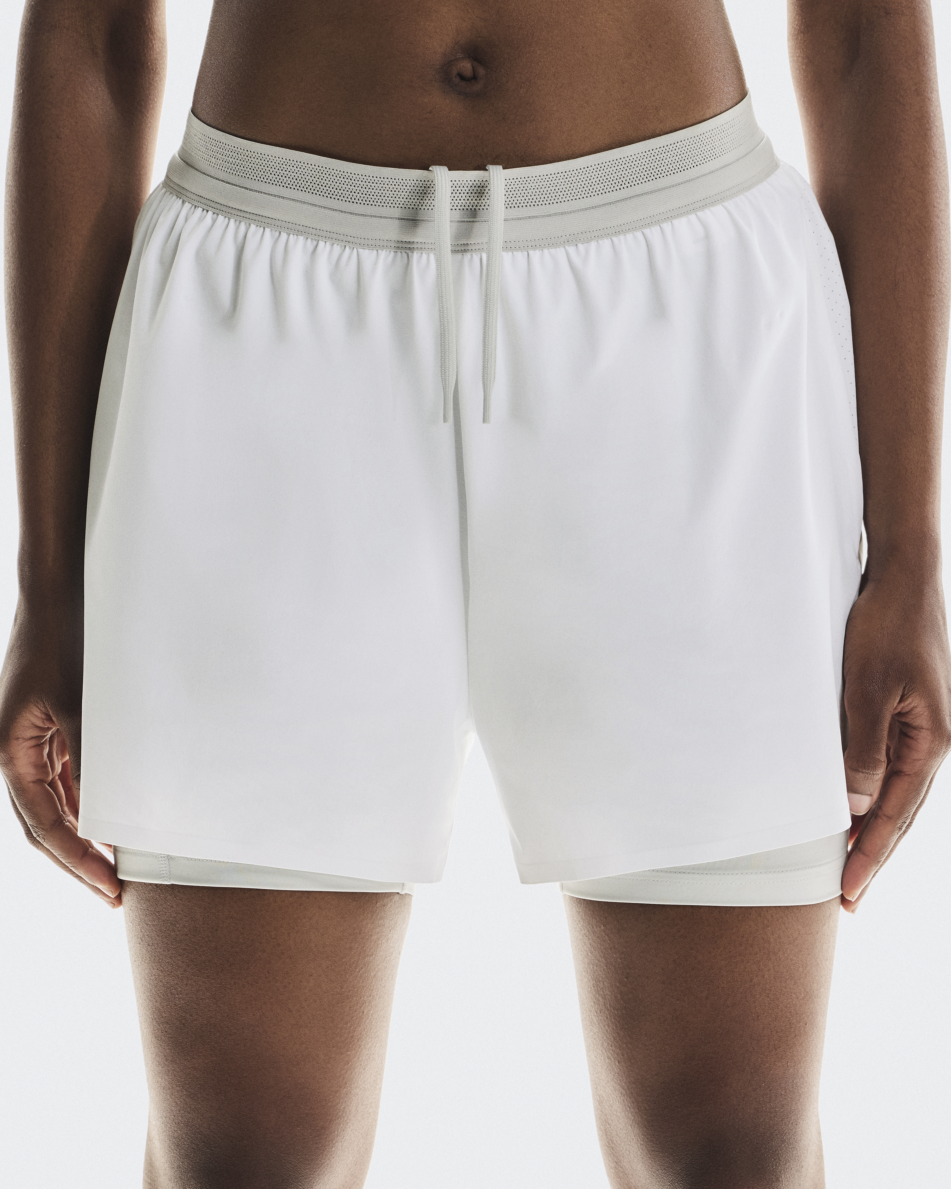 3" Performance 2/1 Shorts - White | Glacier