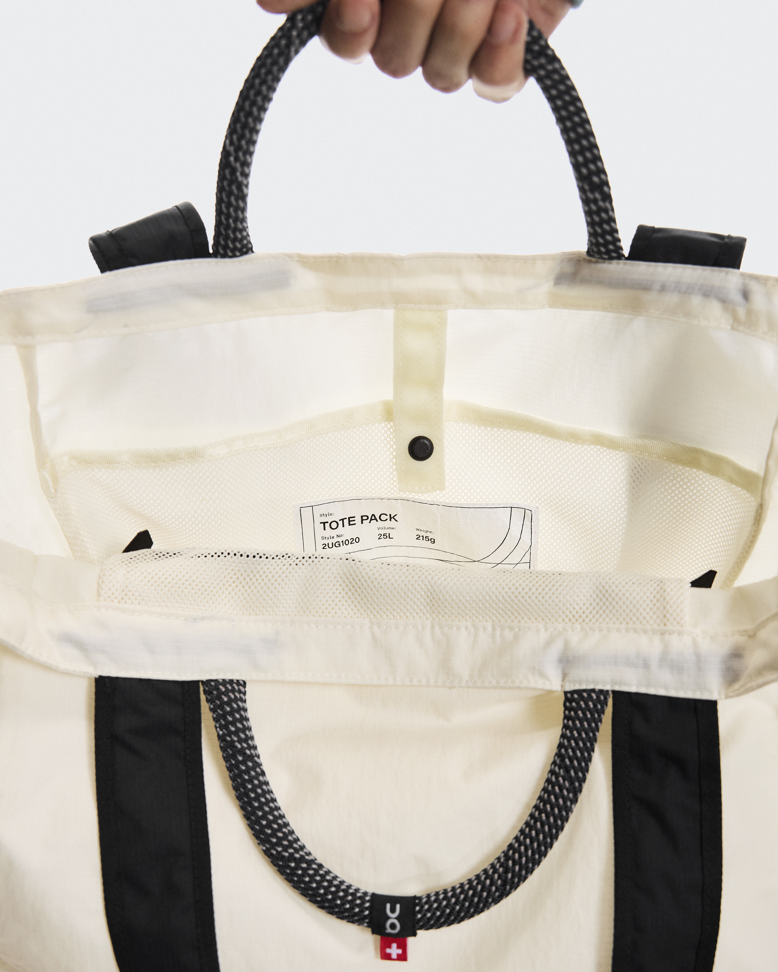 Tote Pack 25L - Cream | Black