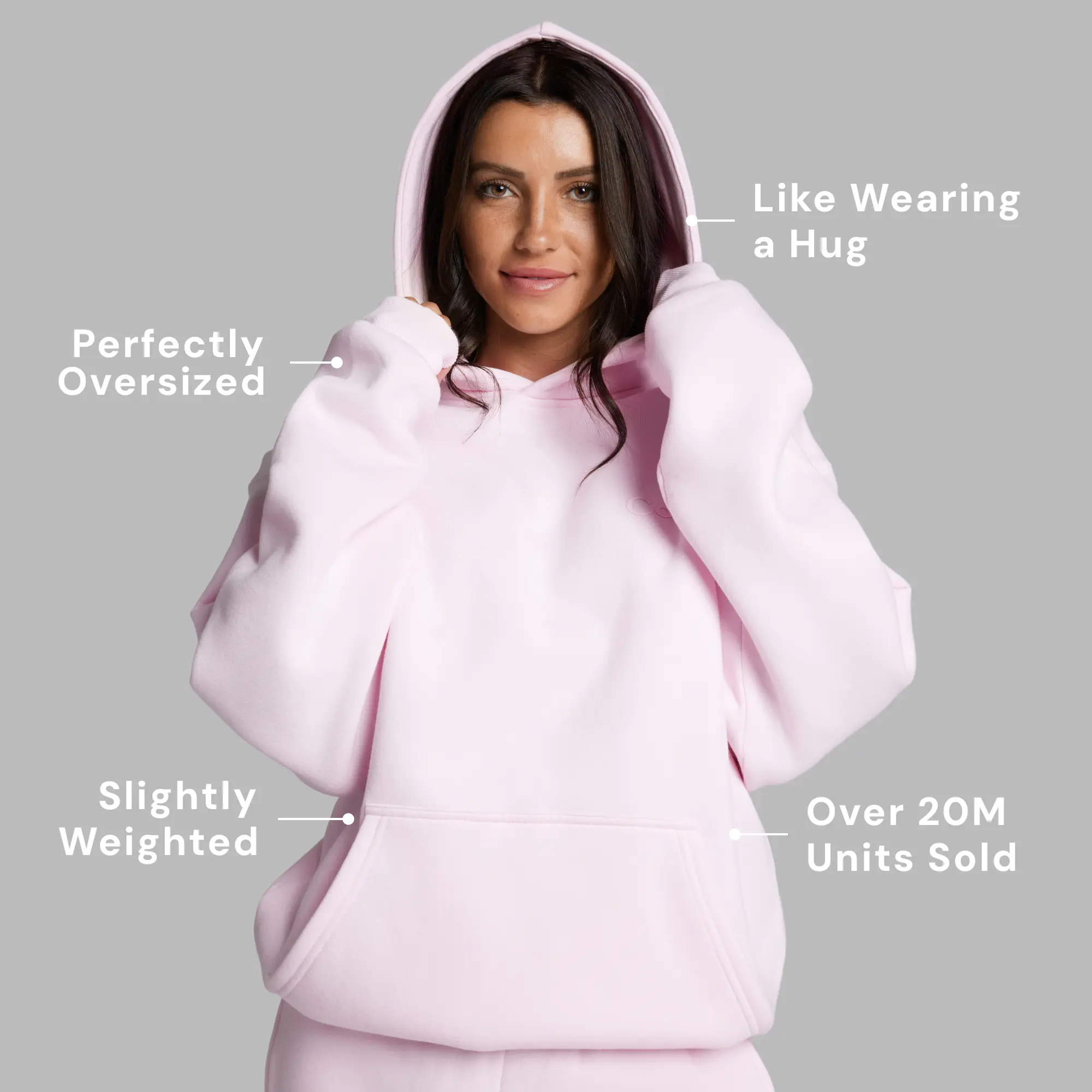 Oversized Minimalist Hoodie - Super Soft Cotton Blend