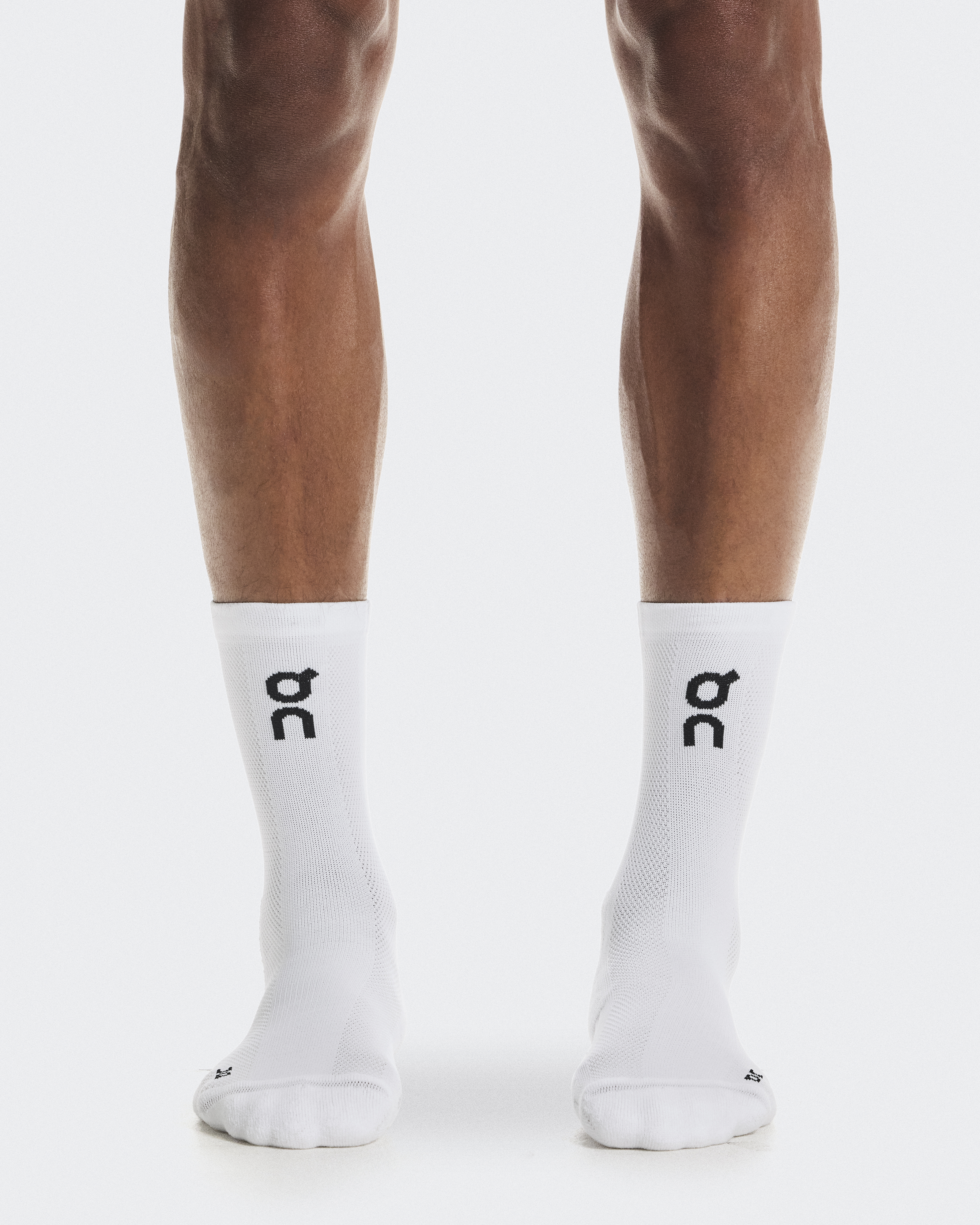 Core Run Sock High 2P - White