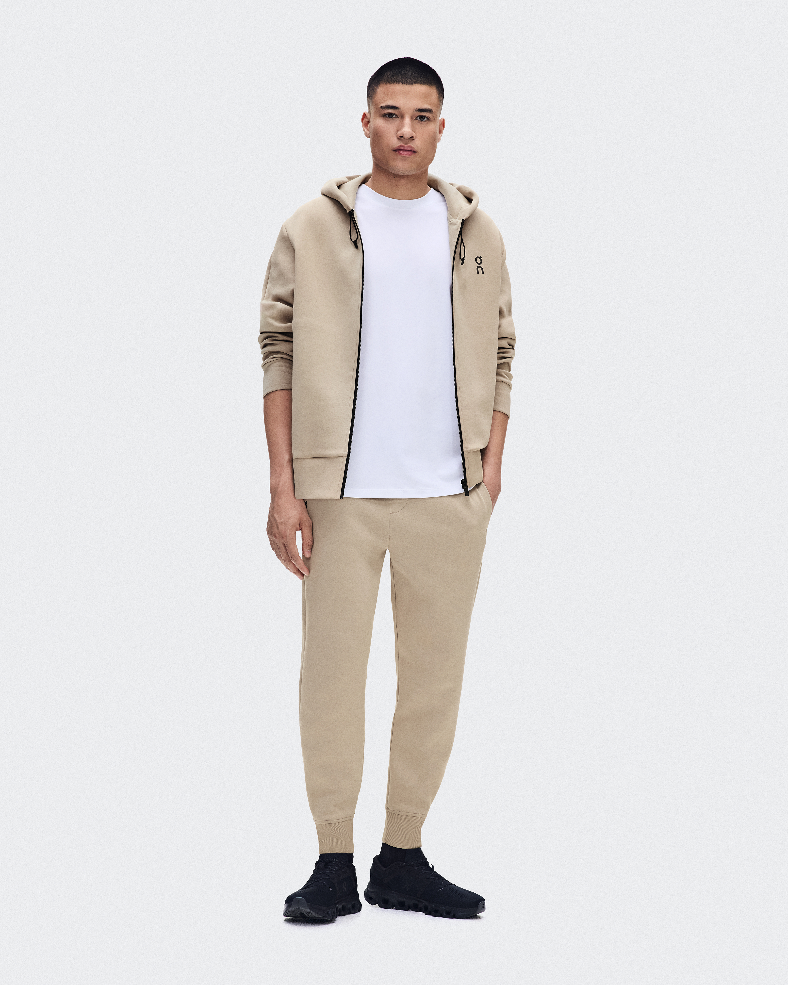 Focus Tech Zip Hoodie - Desert