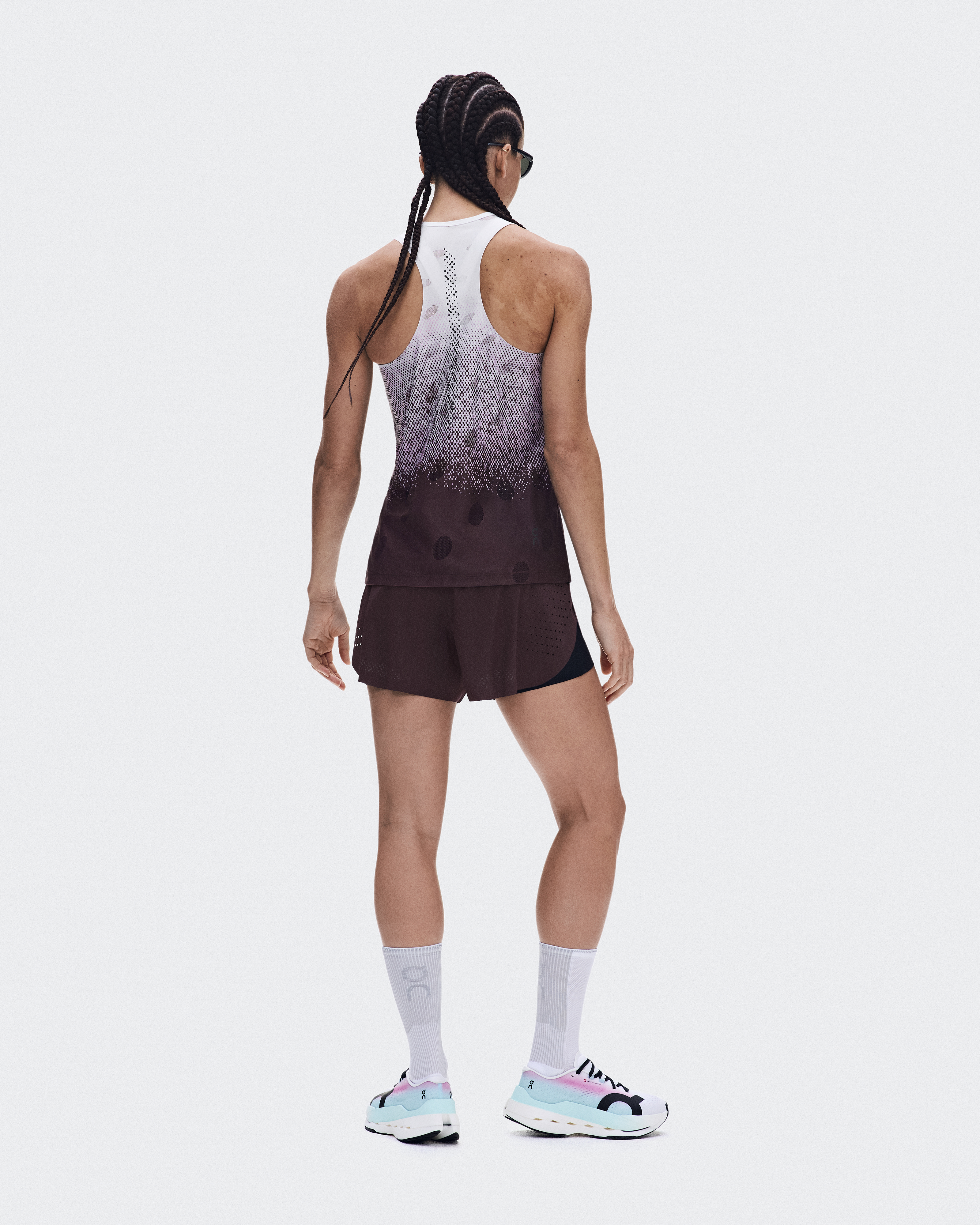 Zero Tank Breathe - Foxglove | White