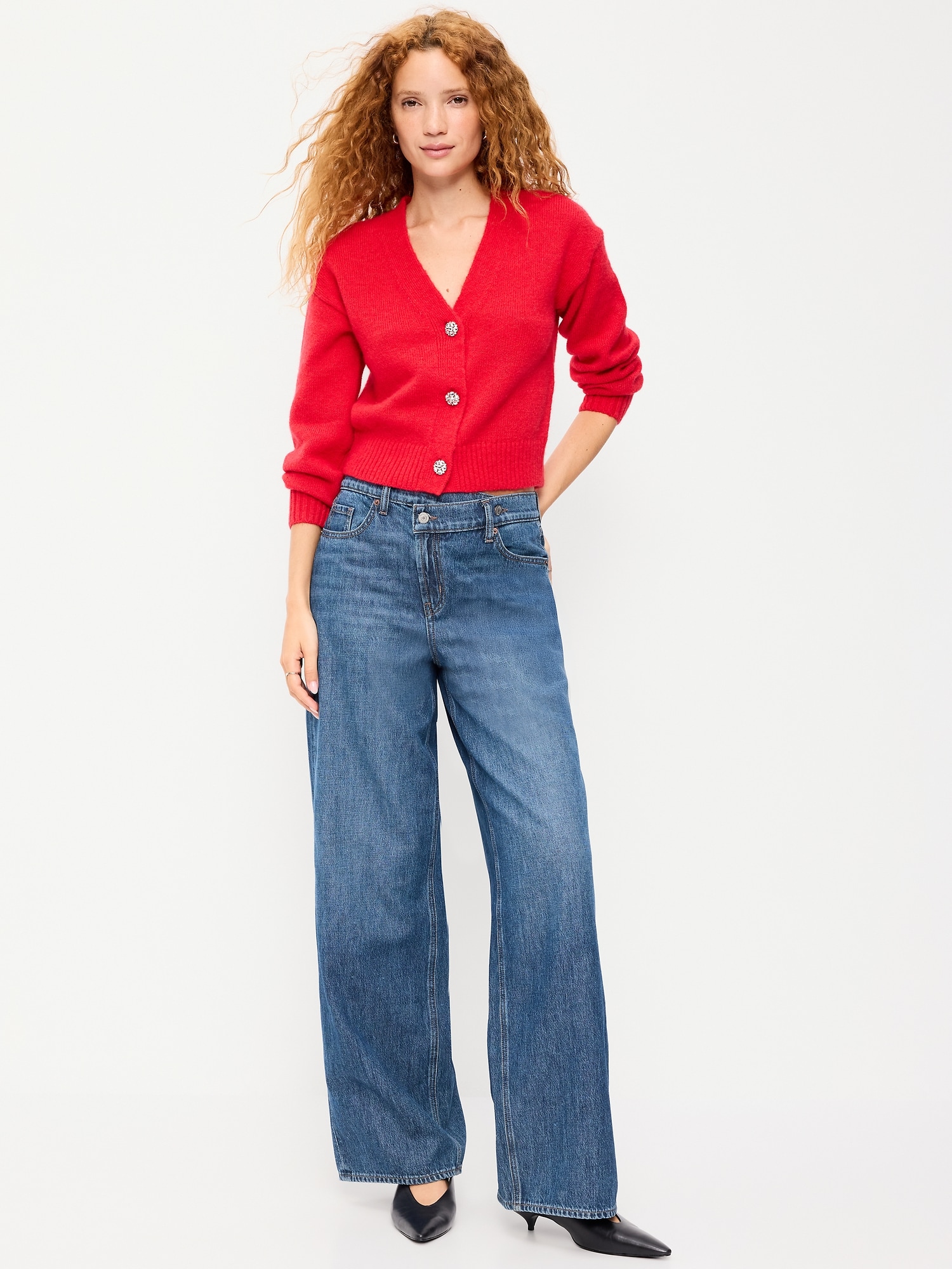 High-Waisted Baggy Wide-Leg Jeans - Bekkah - image 1