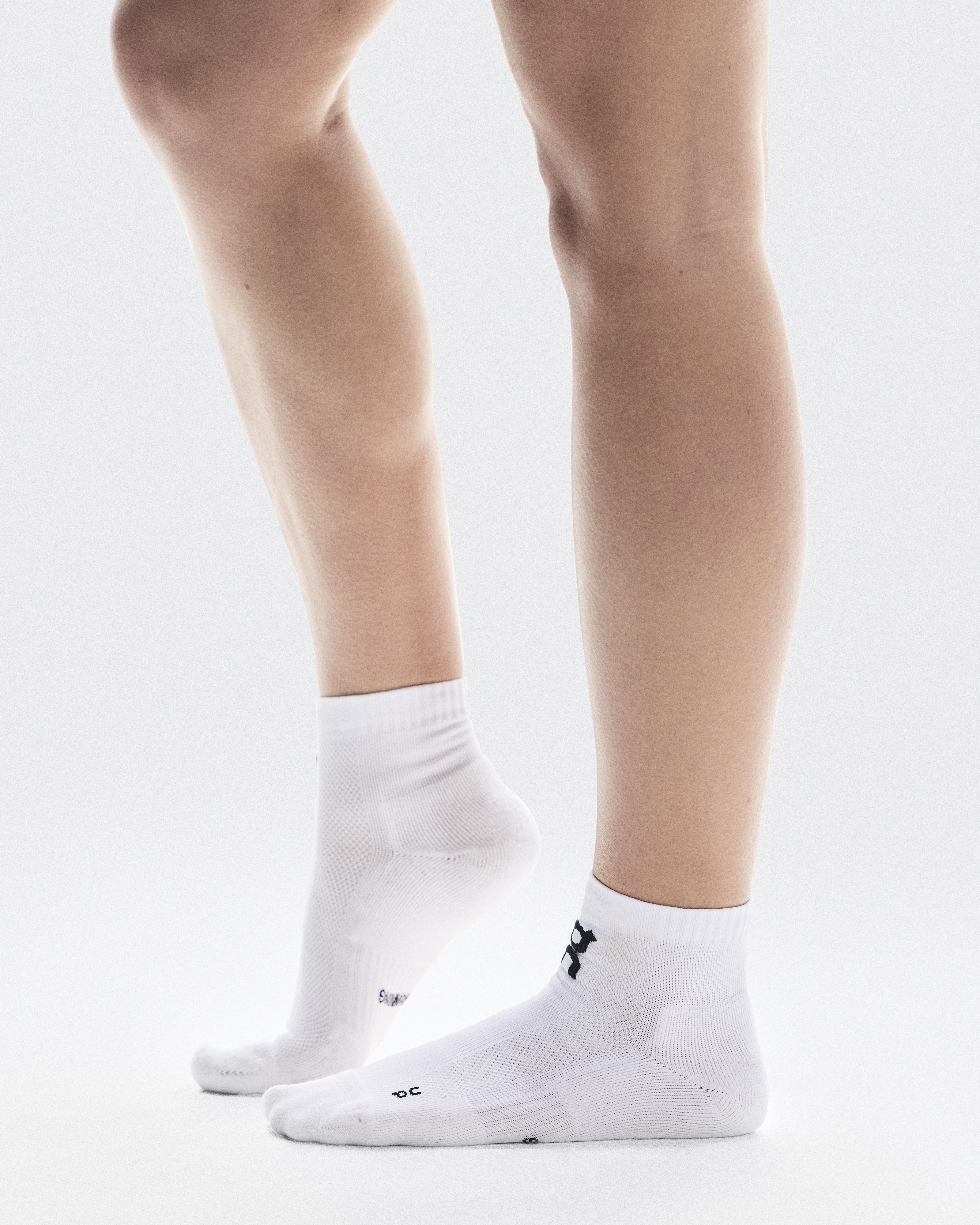 Core Run Sock Mid 2P - White