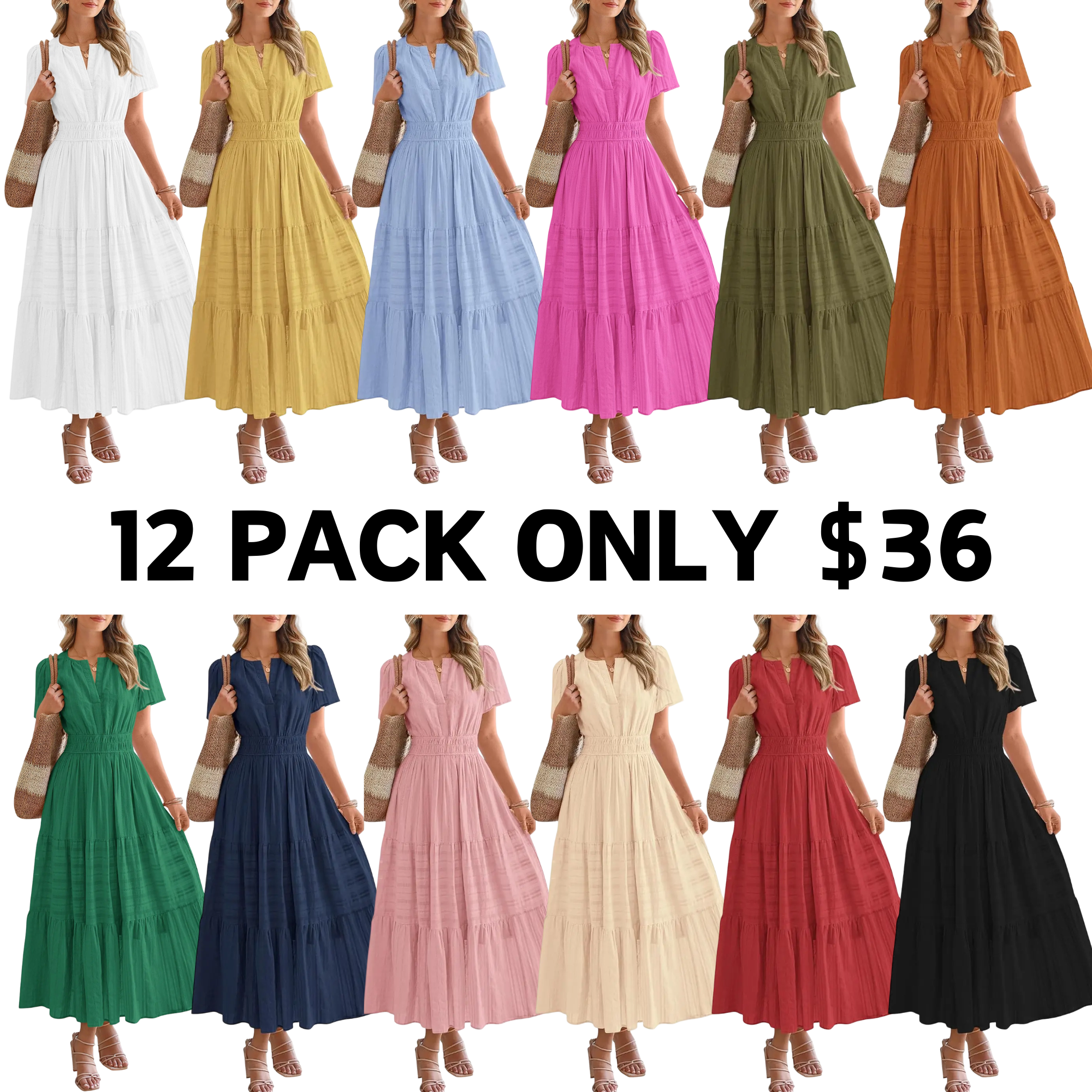 🔥Women's Casual  Maxi Dresses Lightweight