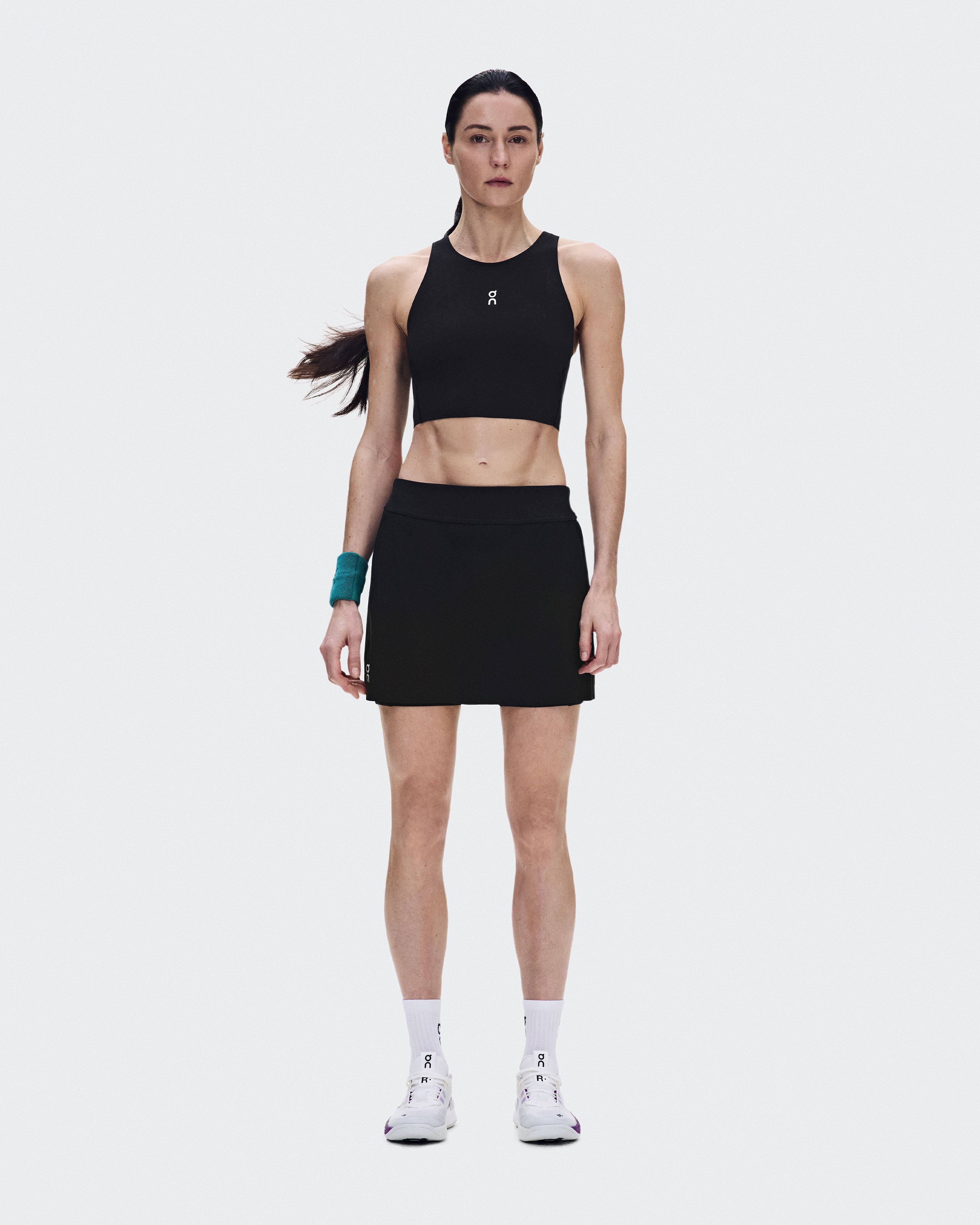 Court Skirt Split - Black