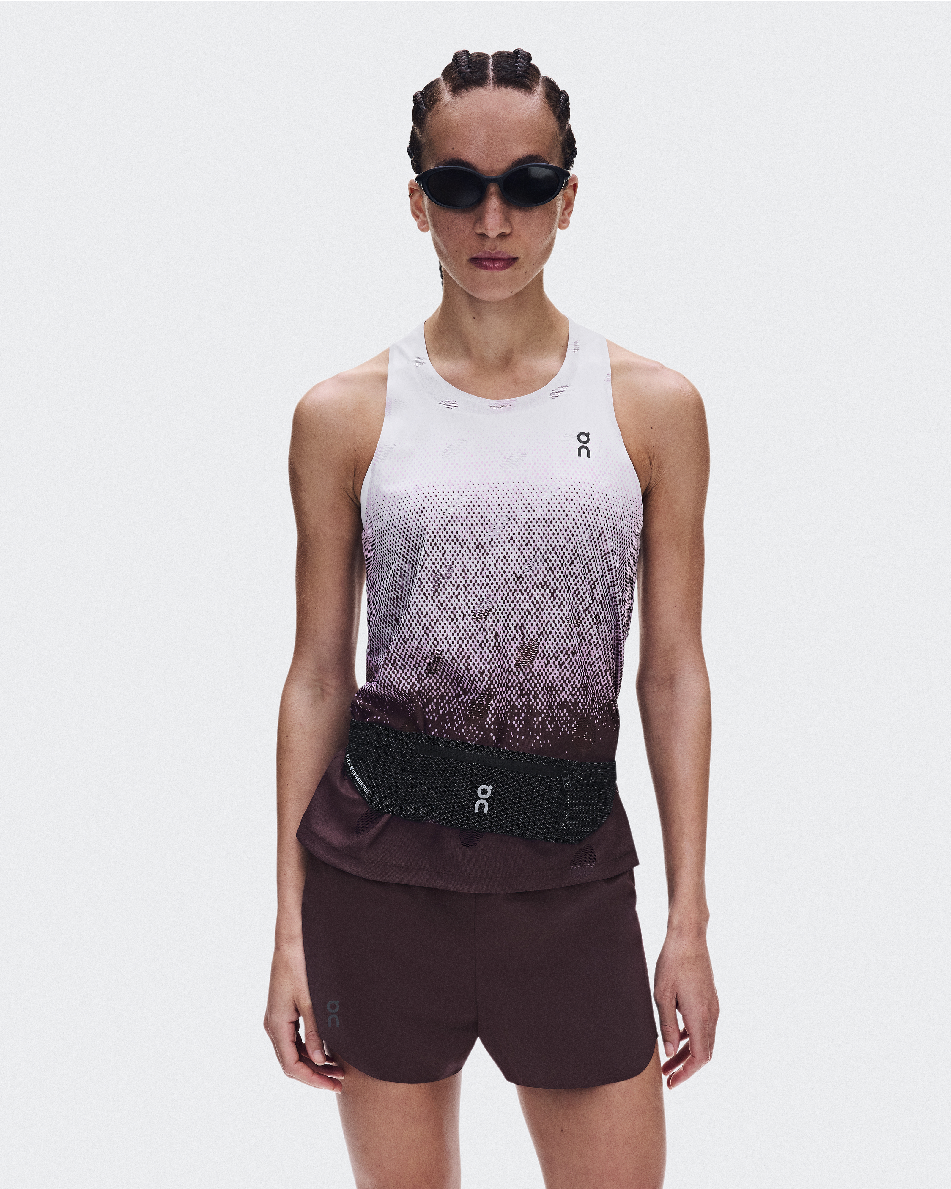 Zero Tank Breathe - Foxglove | White