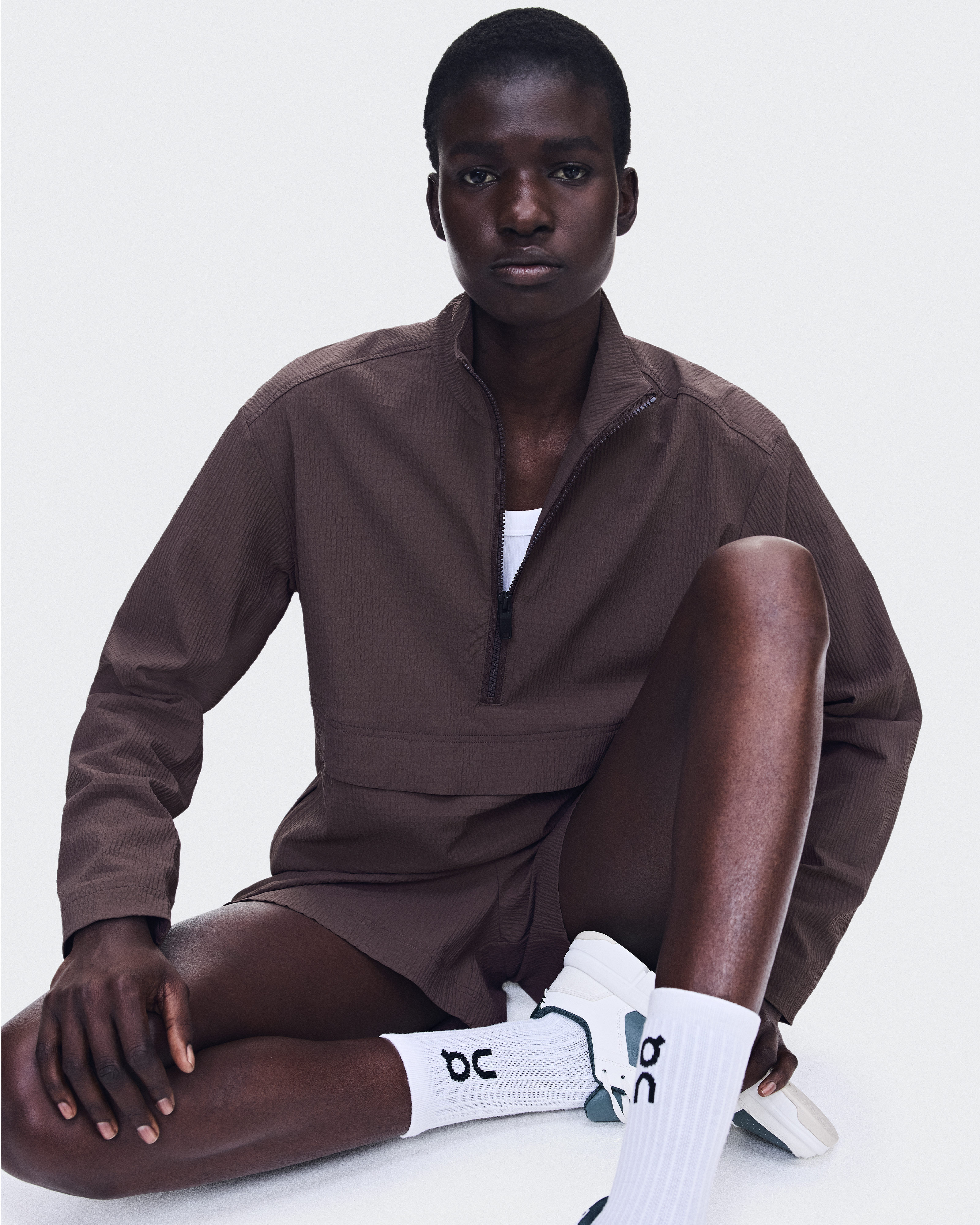 Courtside 1/2 Zip Eaze - Mulberry