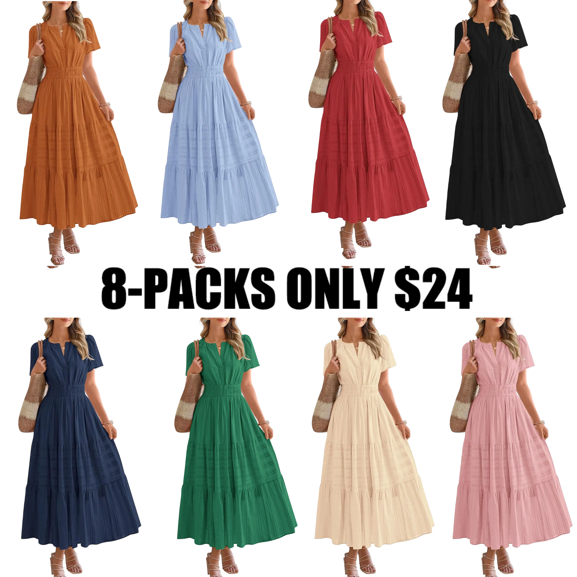 🔥Women's Casual  Maxi Dresses Lightweight