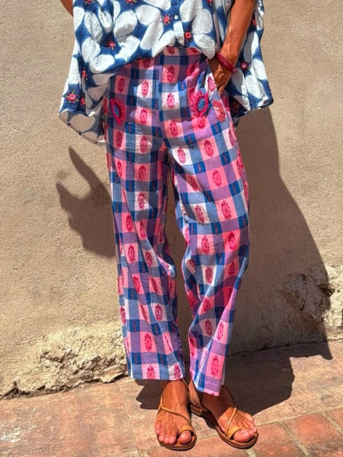 ✨Stylish Printed Loose-Fit Vacation Trousers
