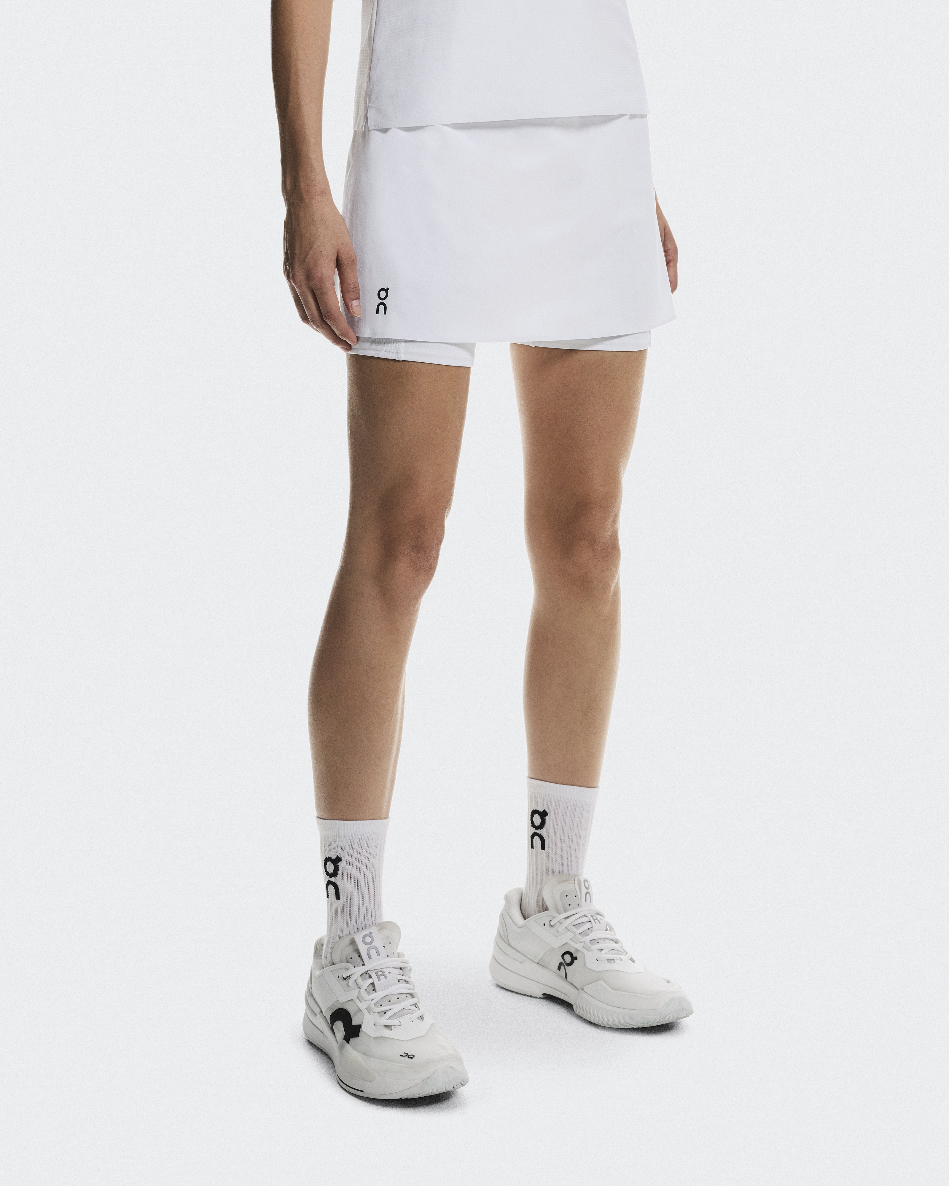 Court Skirt Split - White