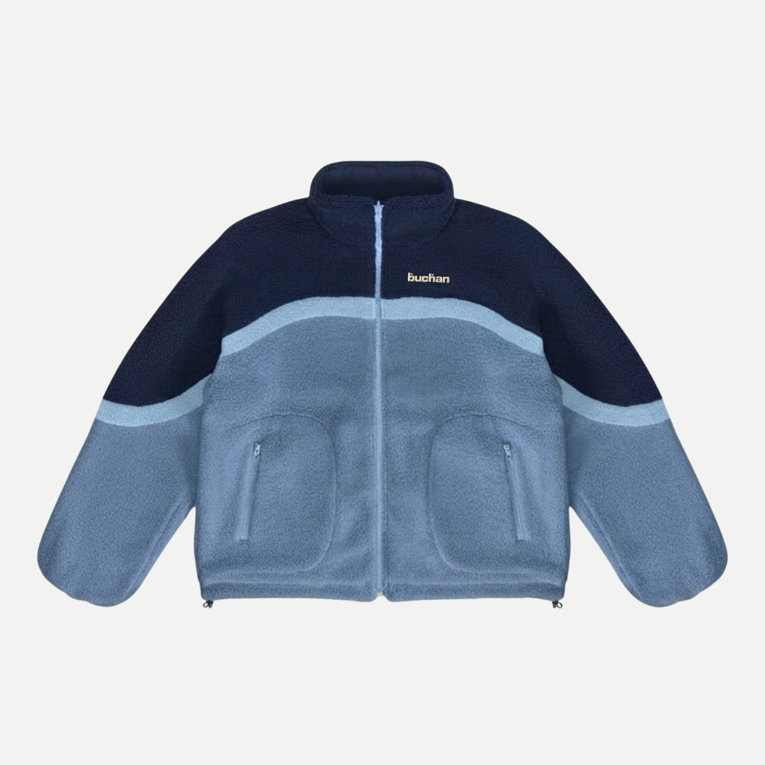 Reversible Fleece-Blue