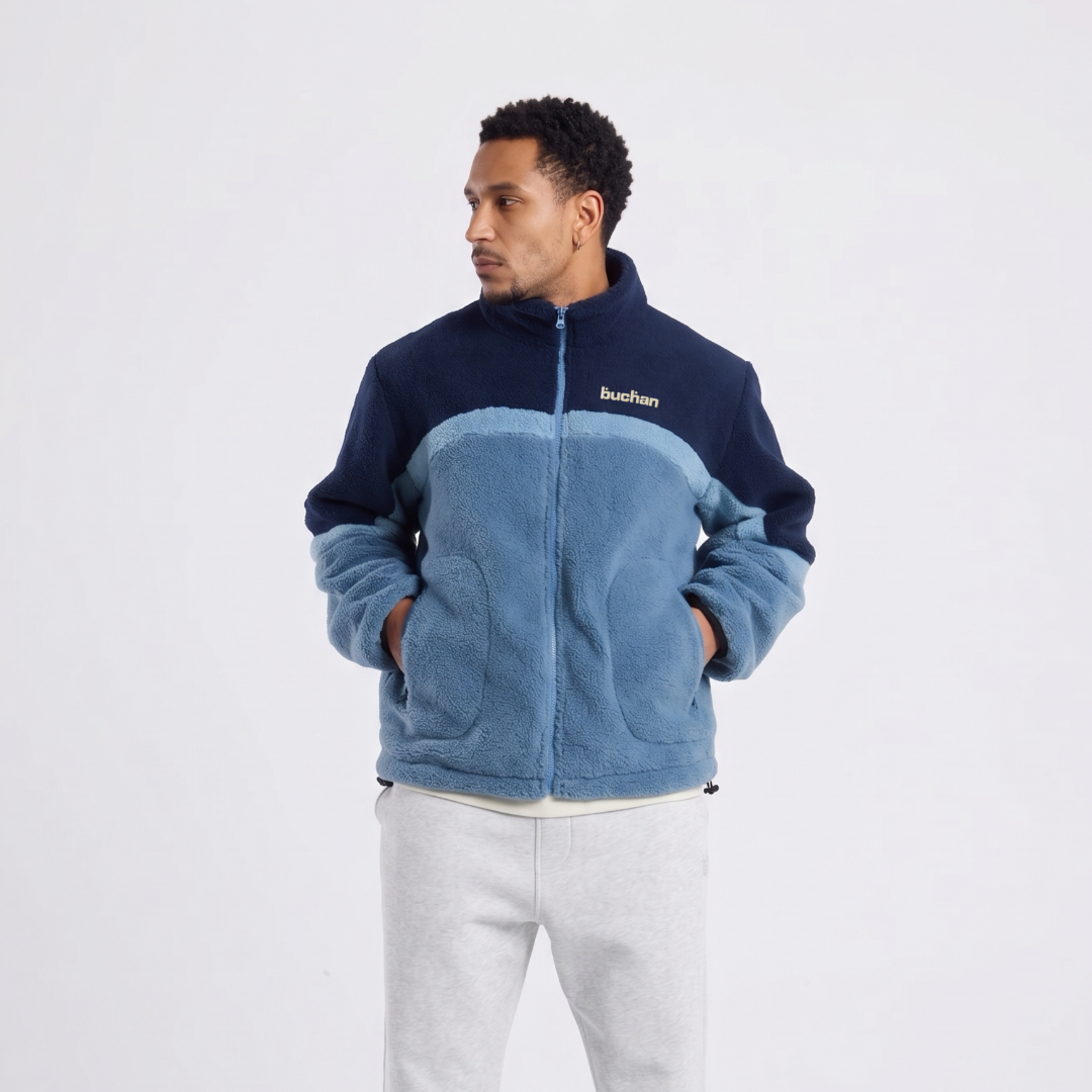 Reversible Fleece-Blue