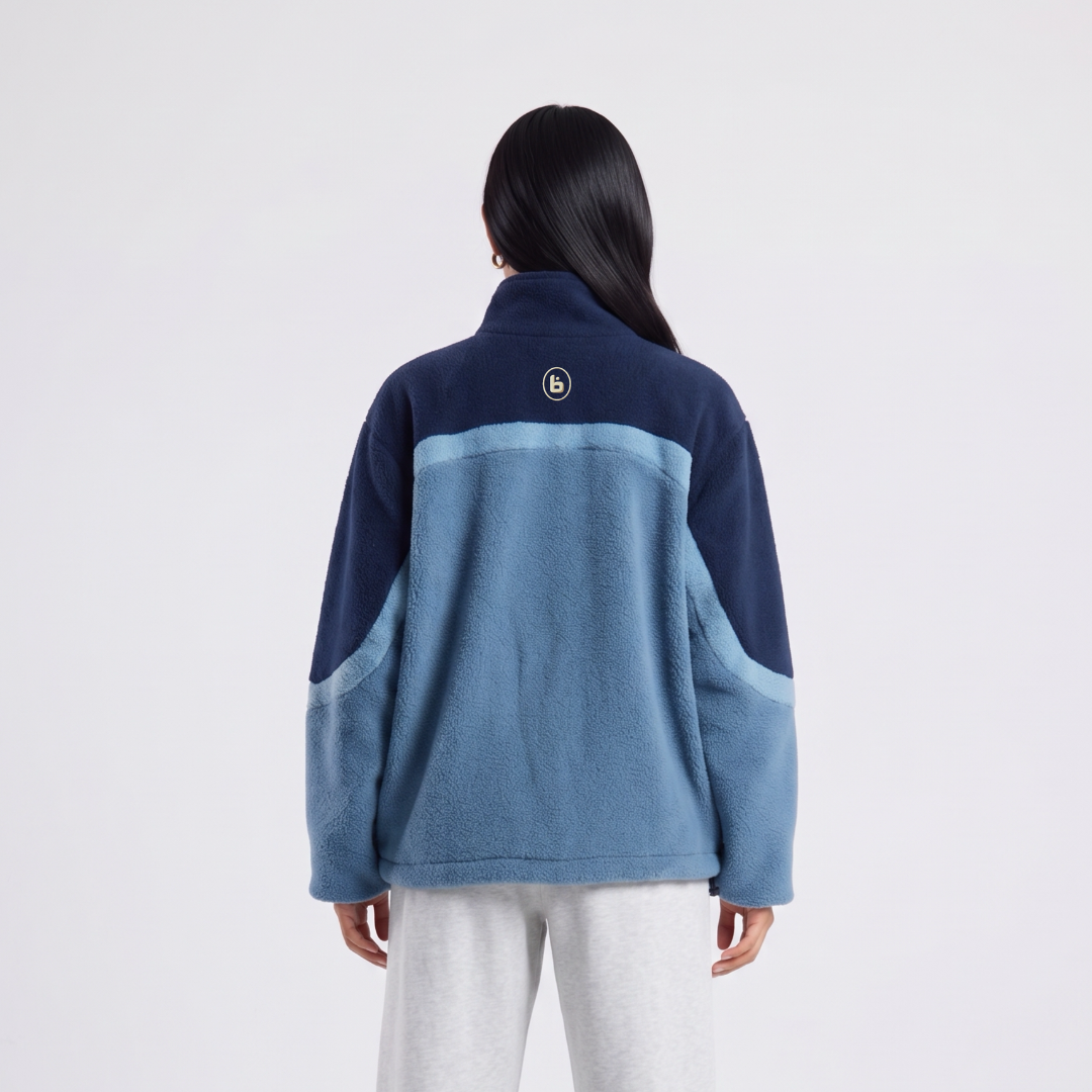 Reversible Fleece-Blue