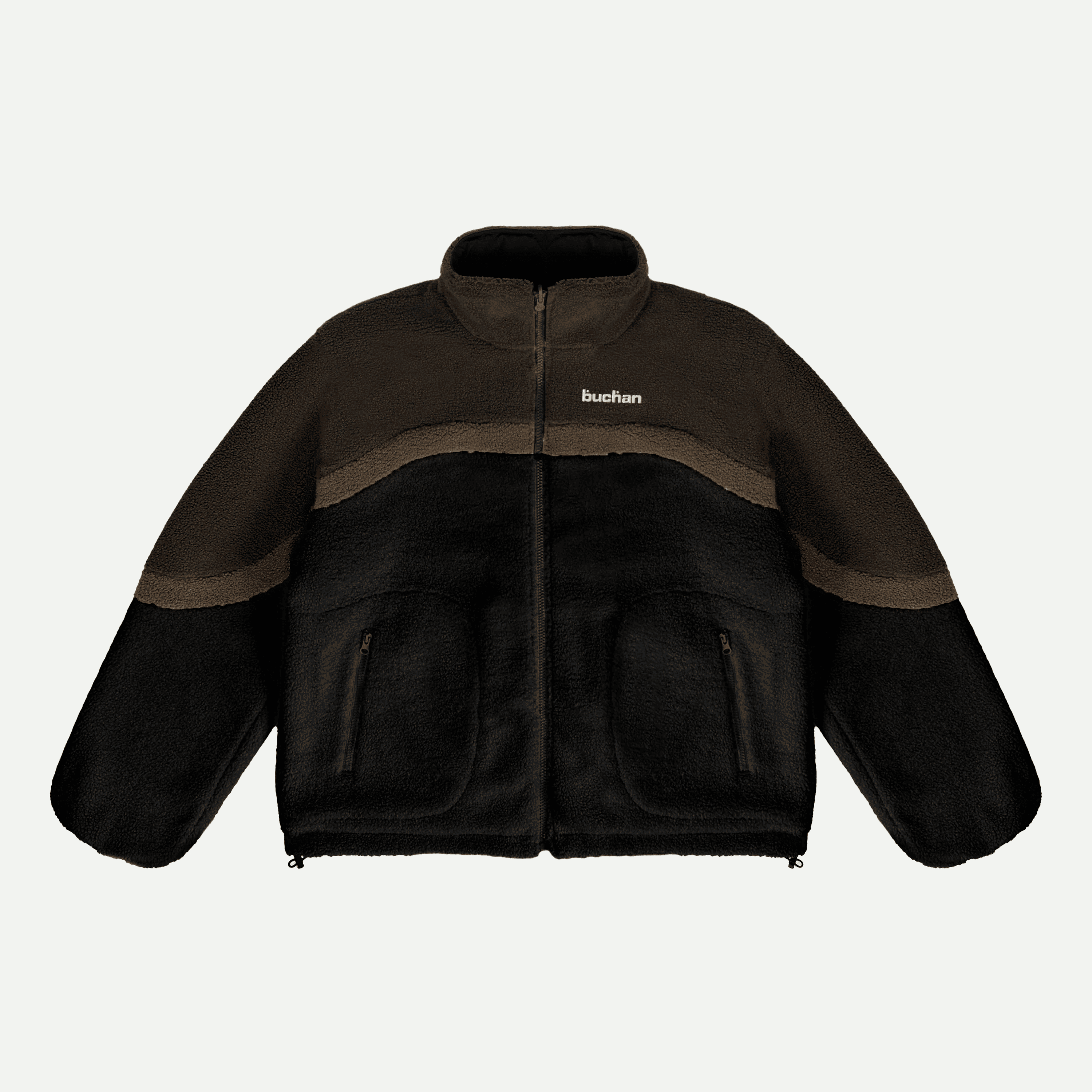 Reversible Fleece-Black/Brown