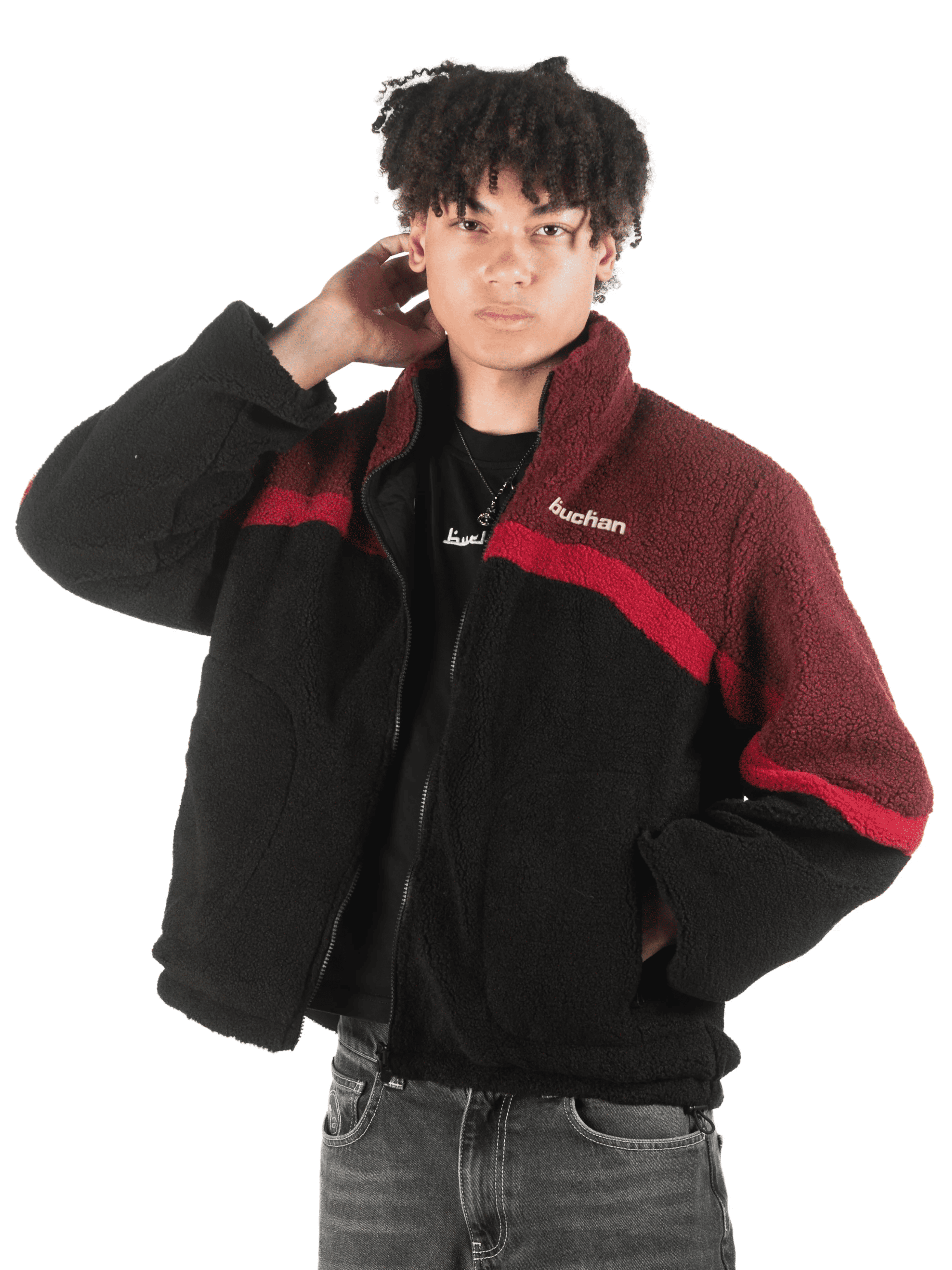 Reversible Fleece-Red