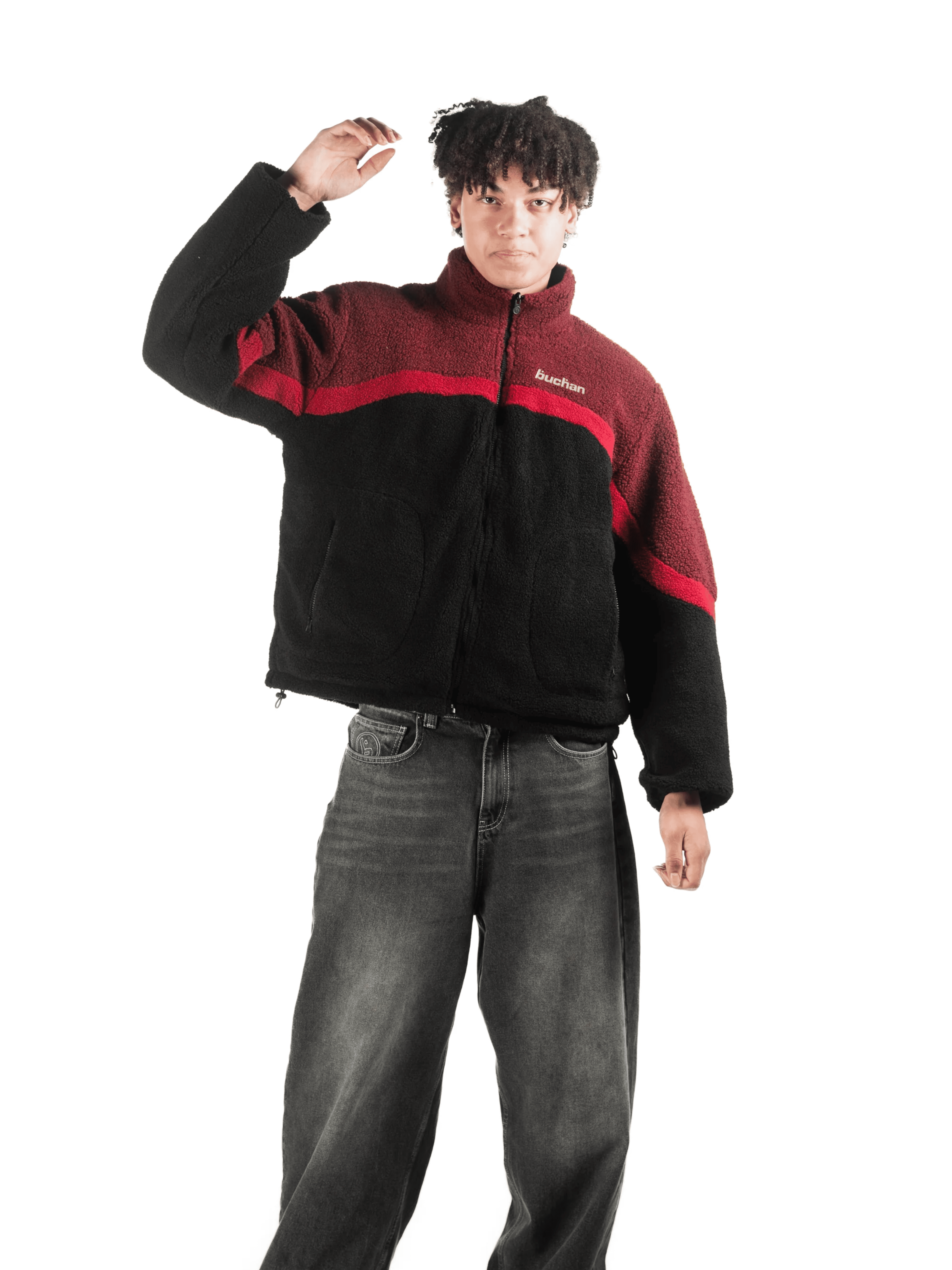 Reversible Fleece-Red