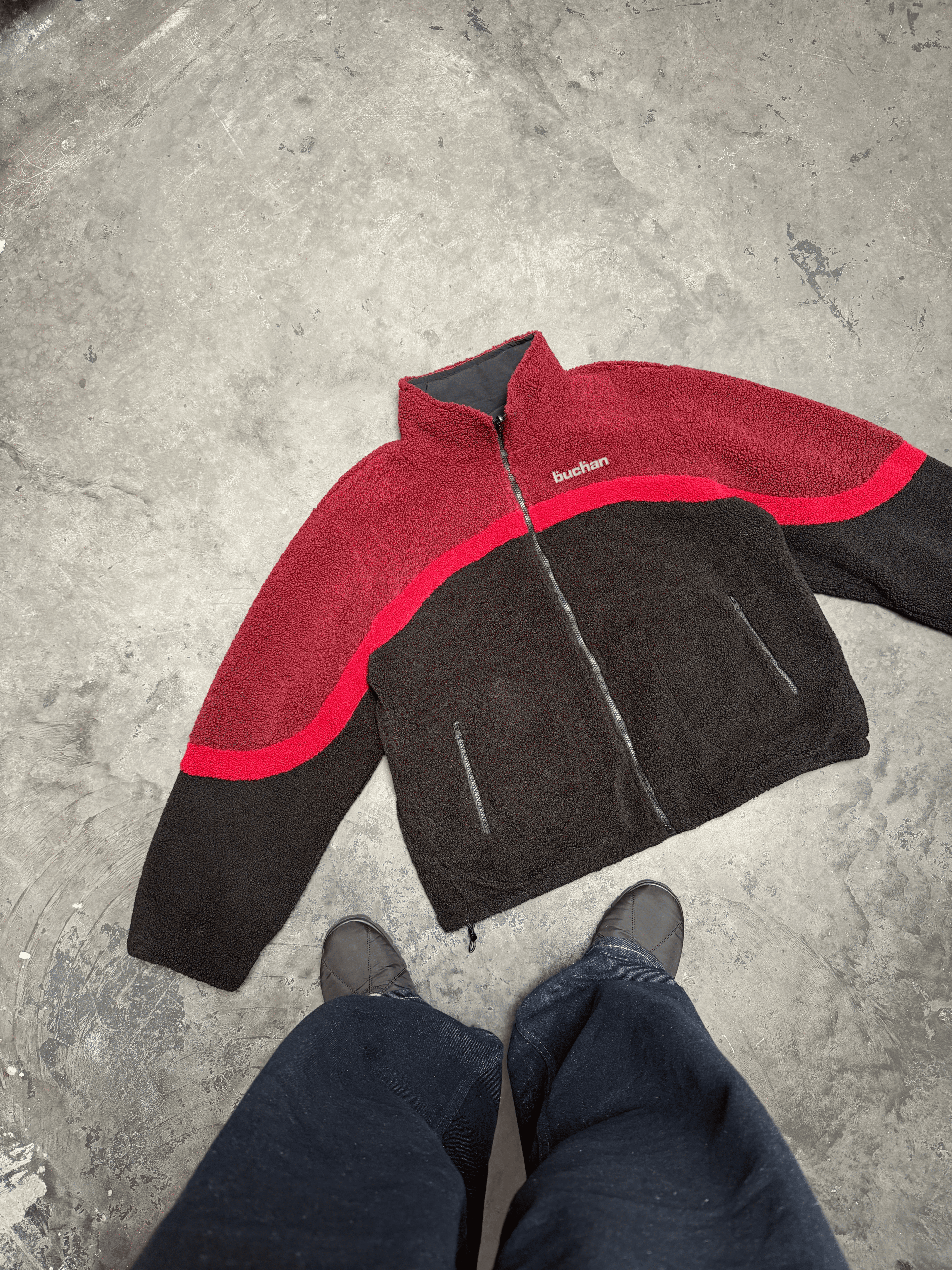 Reversible Fleece-Red