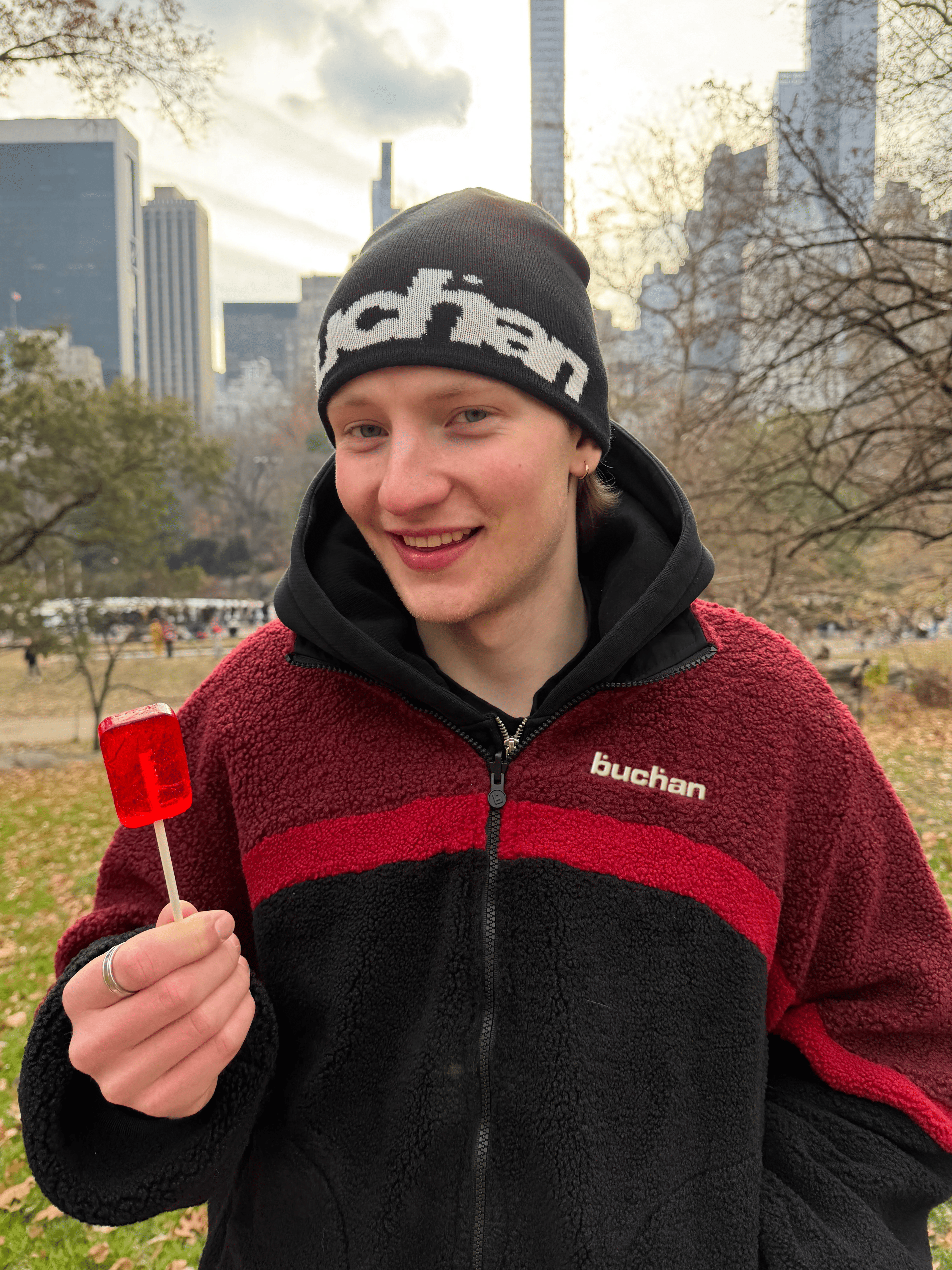 Reversible Fleece-Red