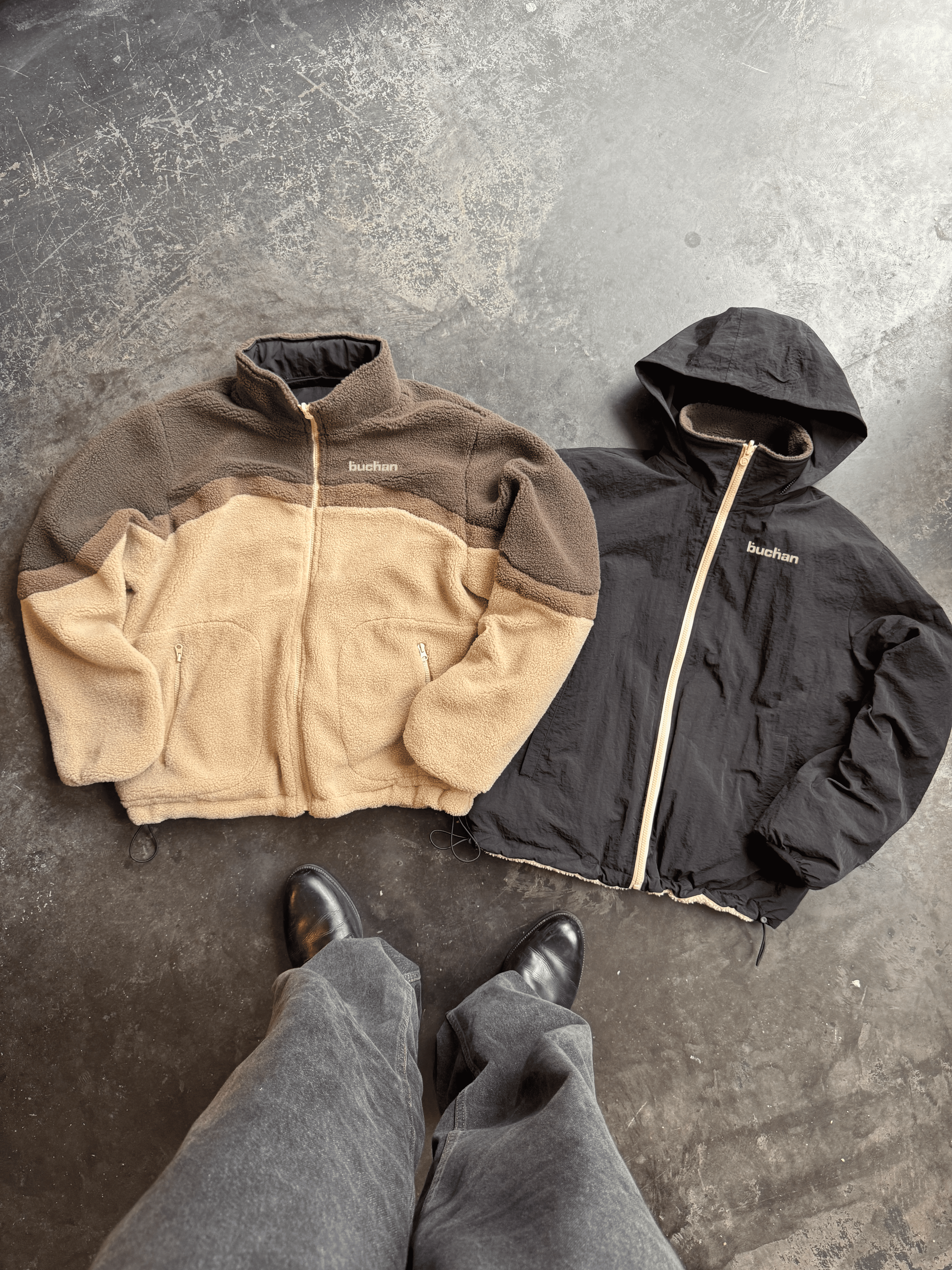 Reversible Fleece-Brown