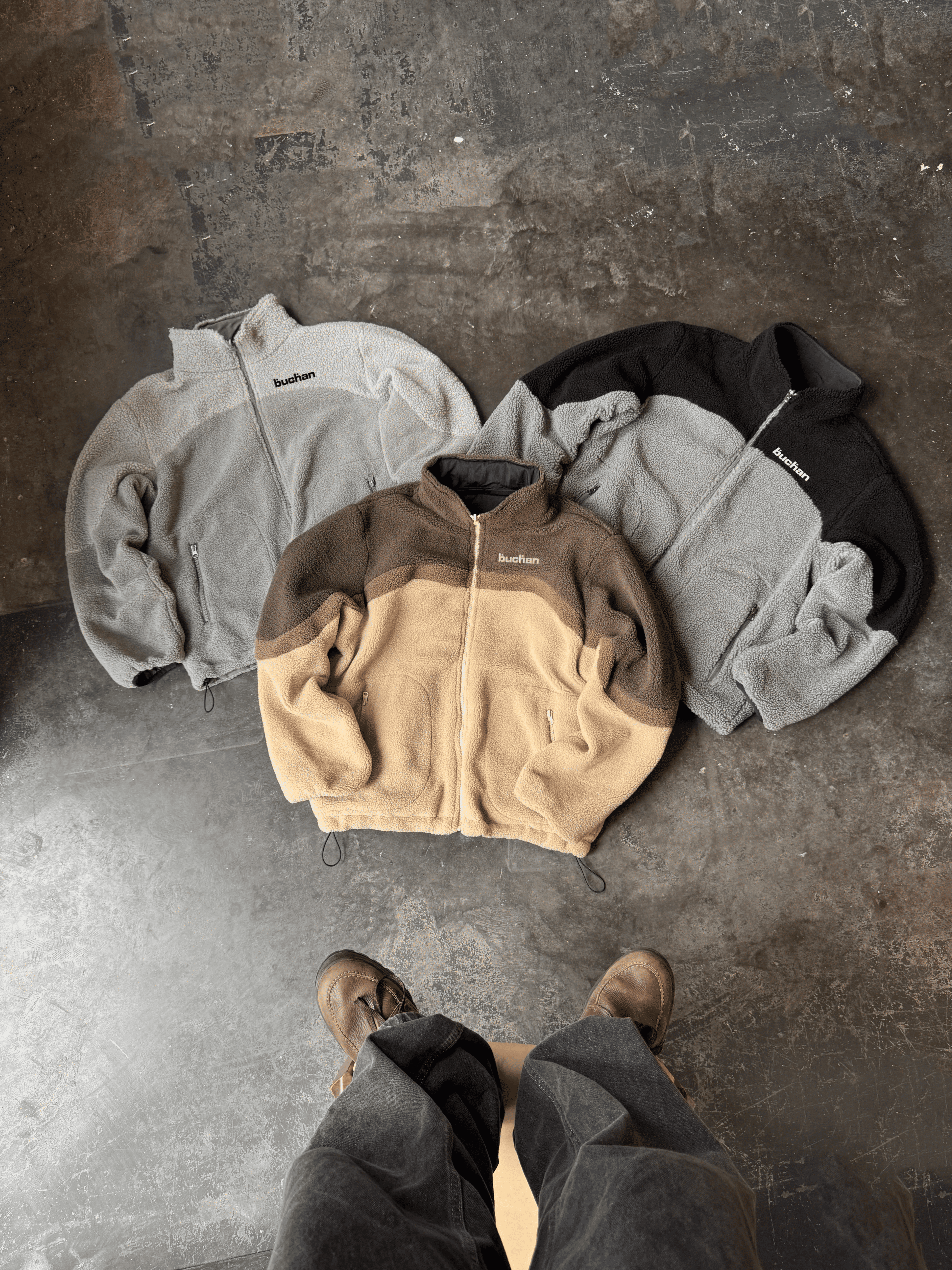 Reversible Fleece-Grey