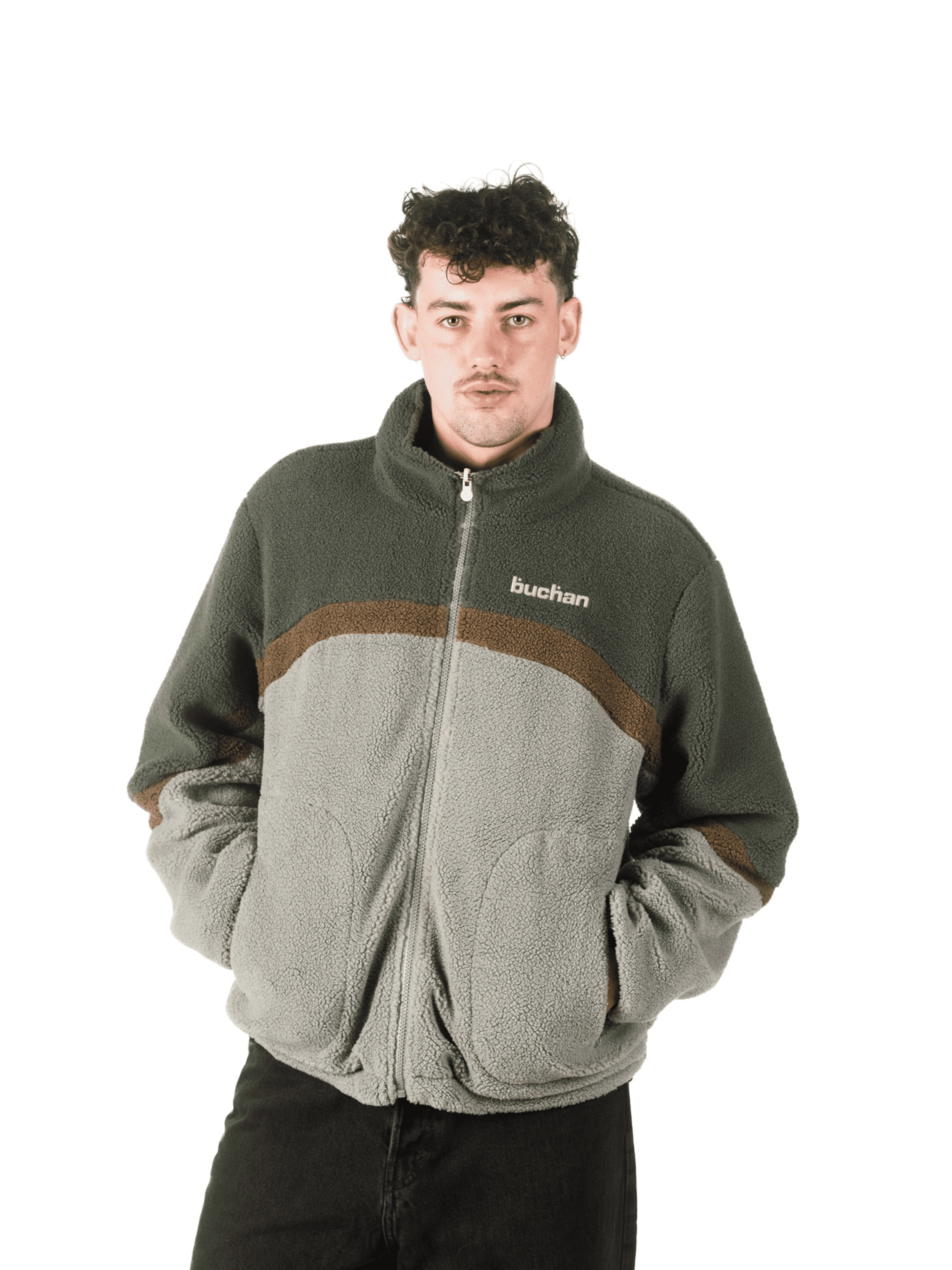 Reversible Fleece-Khaki
