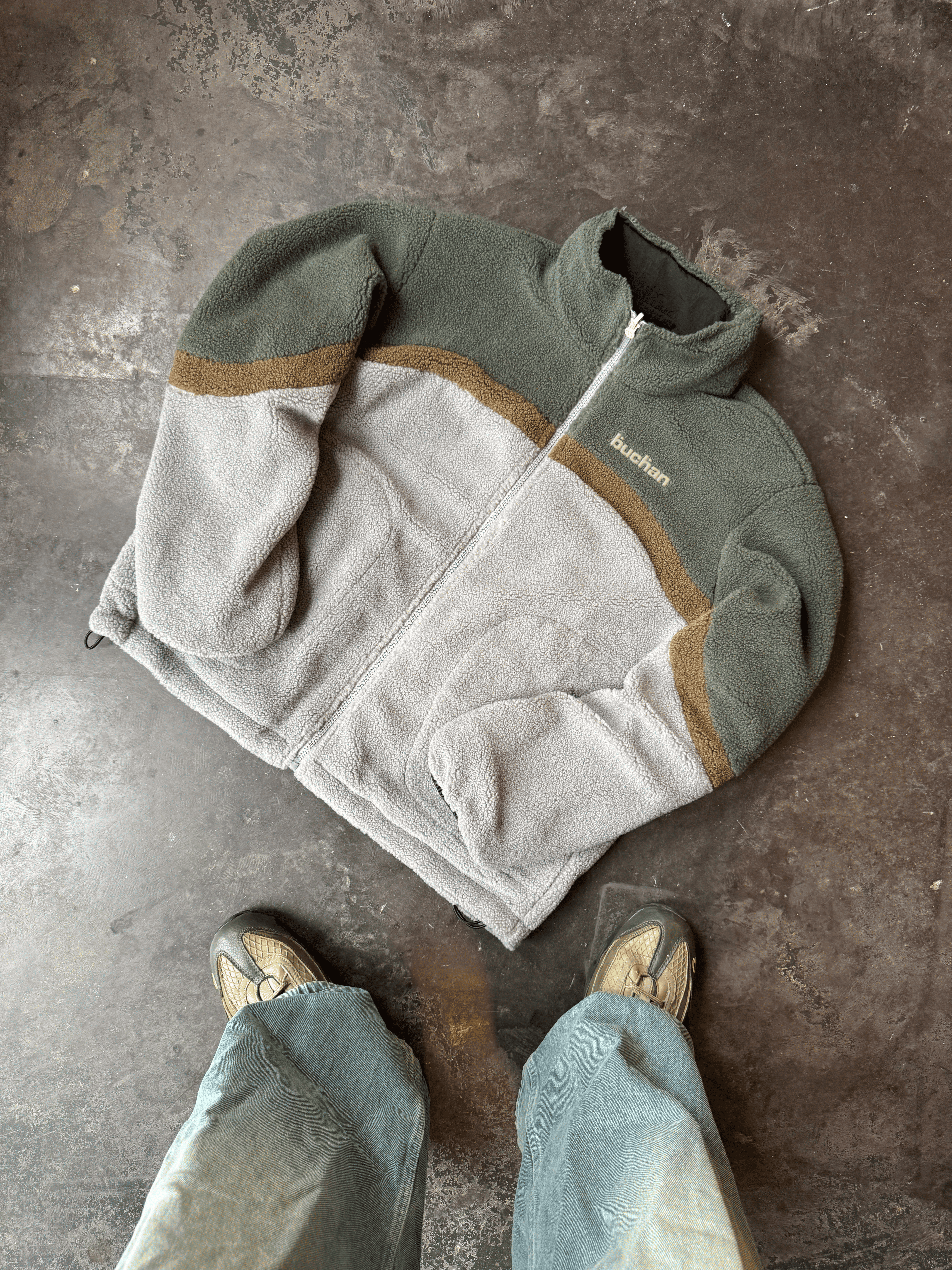 Reversible Fleece-Khaki