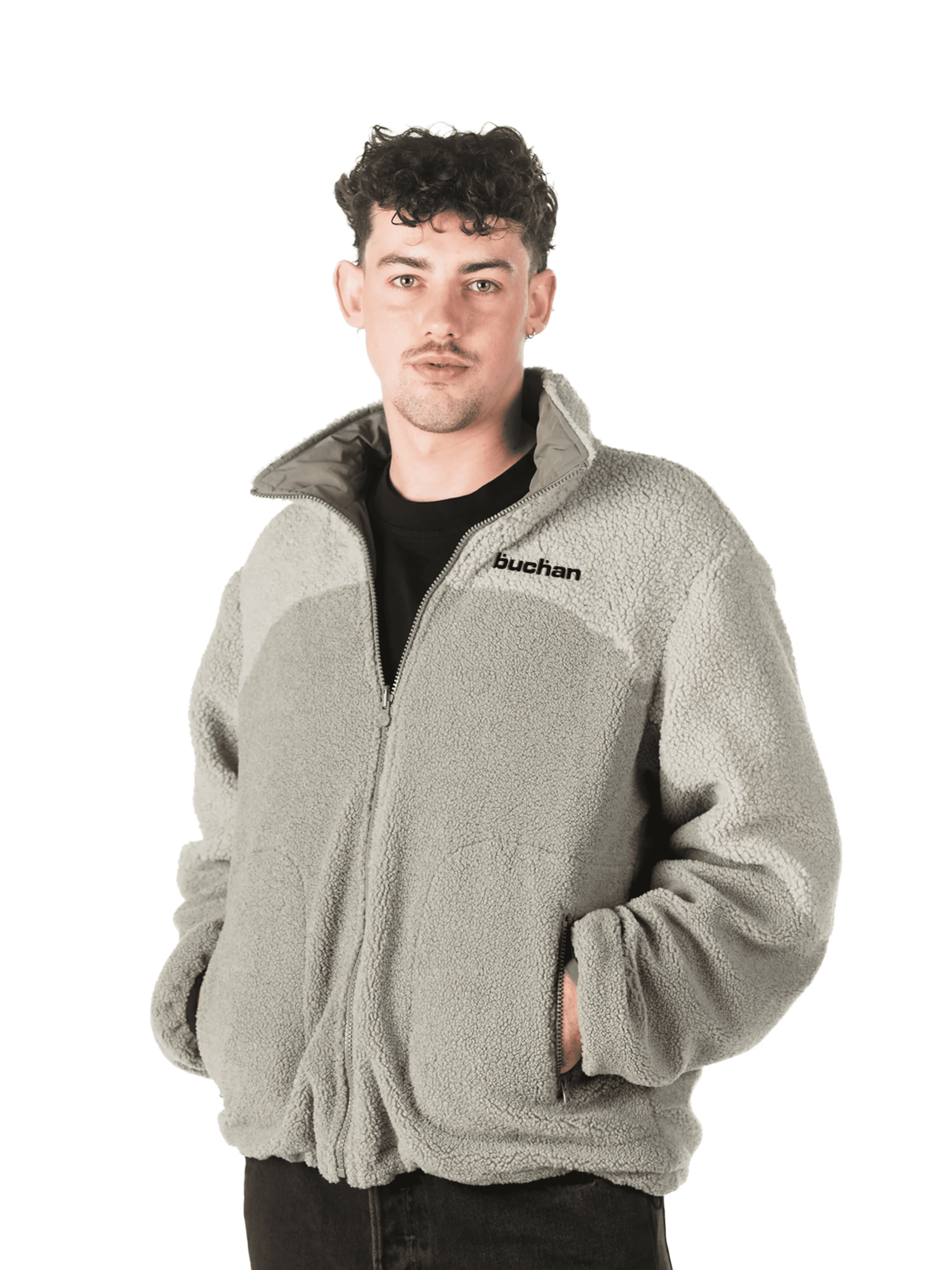 Reversible Fleece-Grey
