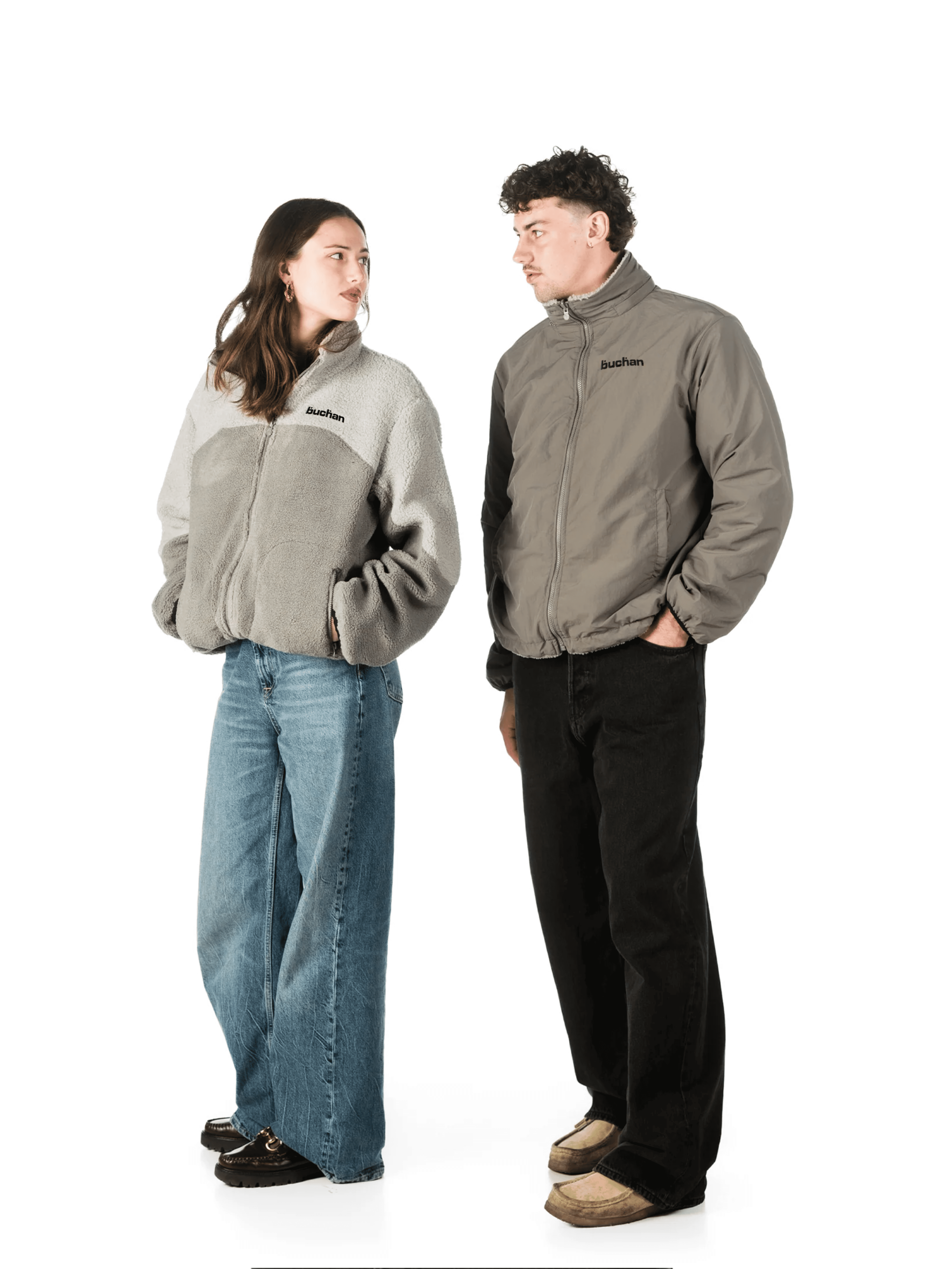 Reversible Fleece-Grey