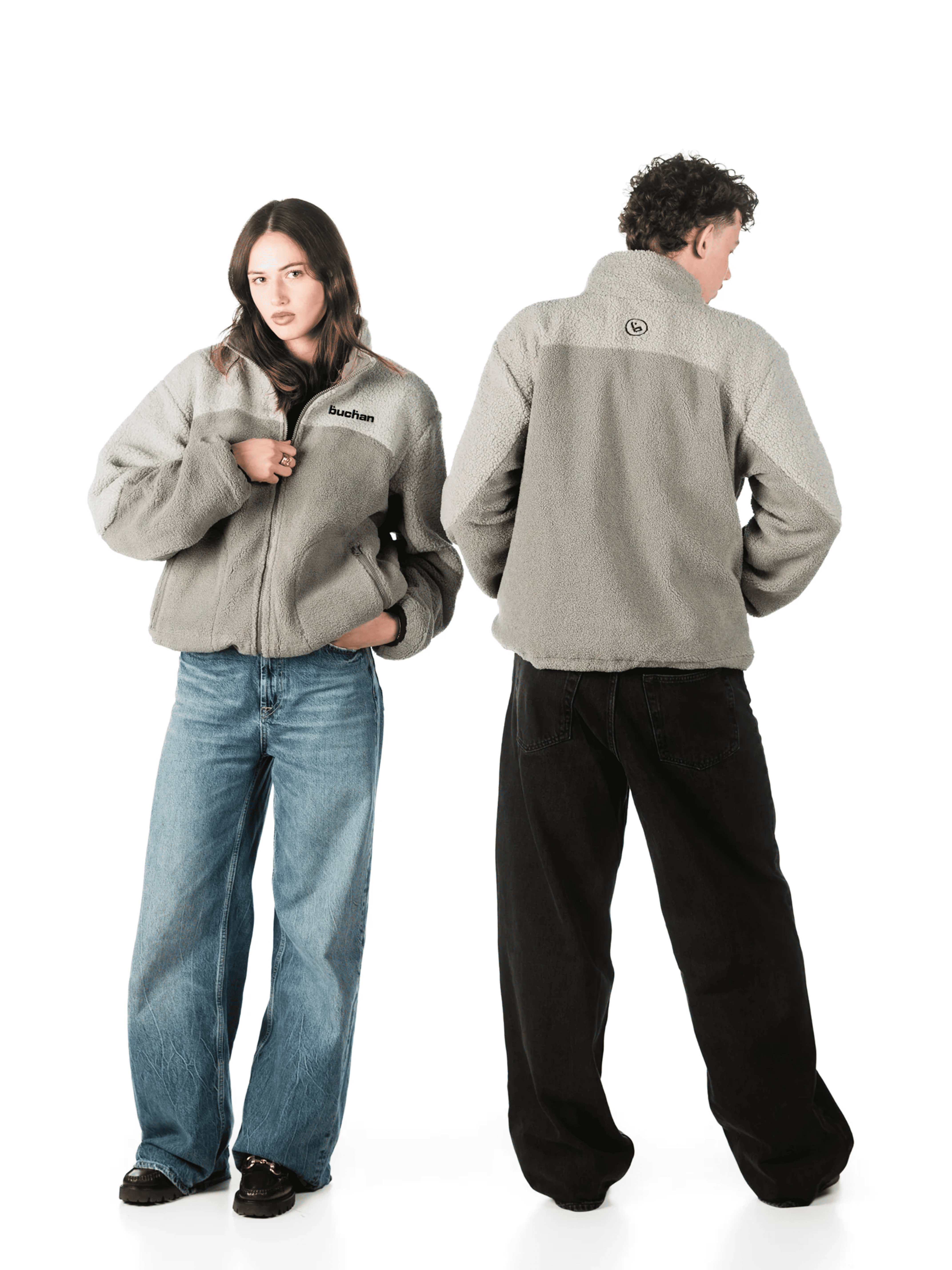 Reversible Fleece-Grey