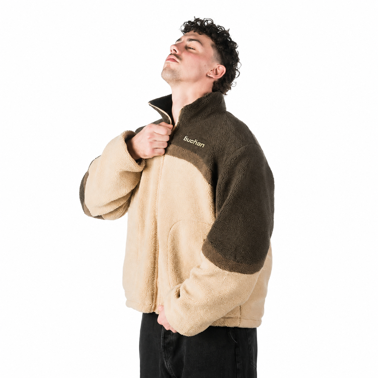 Reversible Fleece-Brown