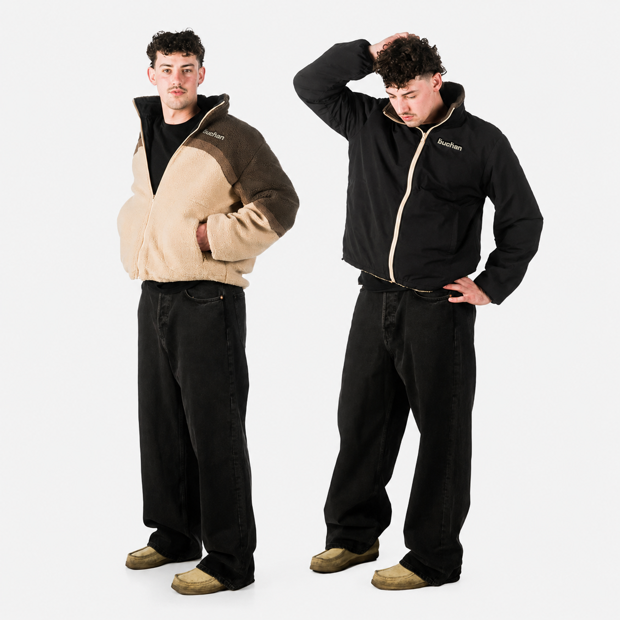 Reversible Fleece-Brown